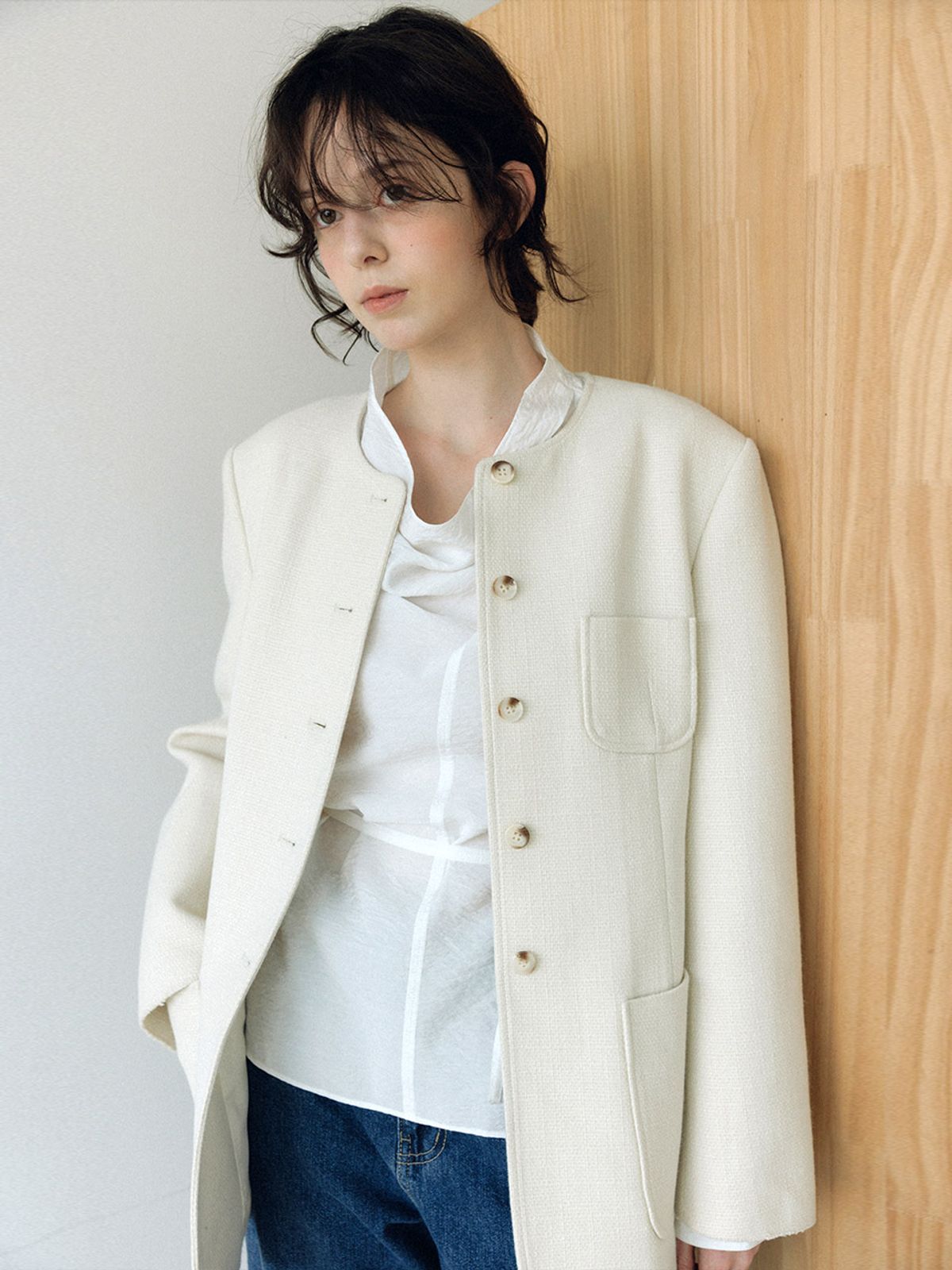 헌치(HUNCH) Modern Classic Tweed Jacket (2color)