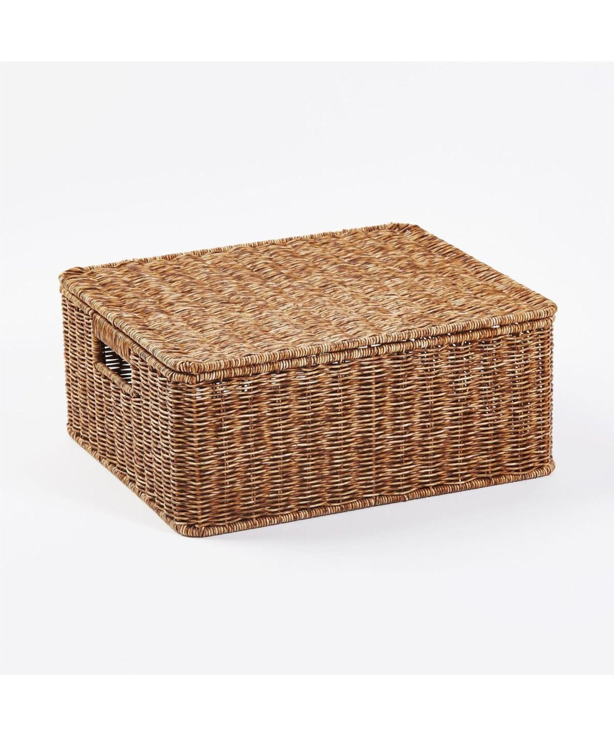 자주(JAJU) 데일리 수납 바스켓 40x34x16cm 뚜껑 내추럴