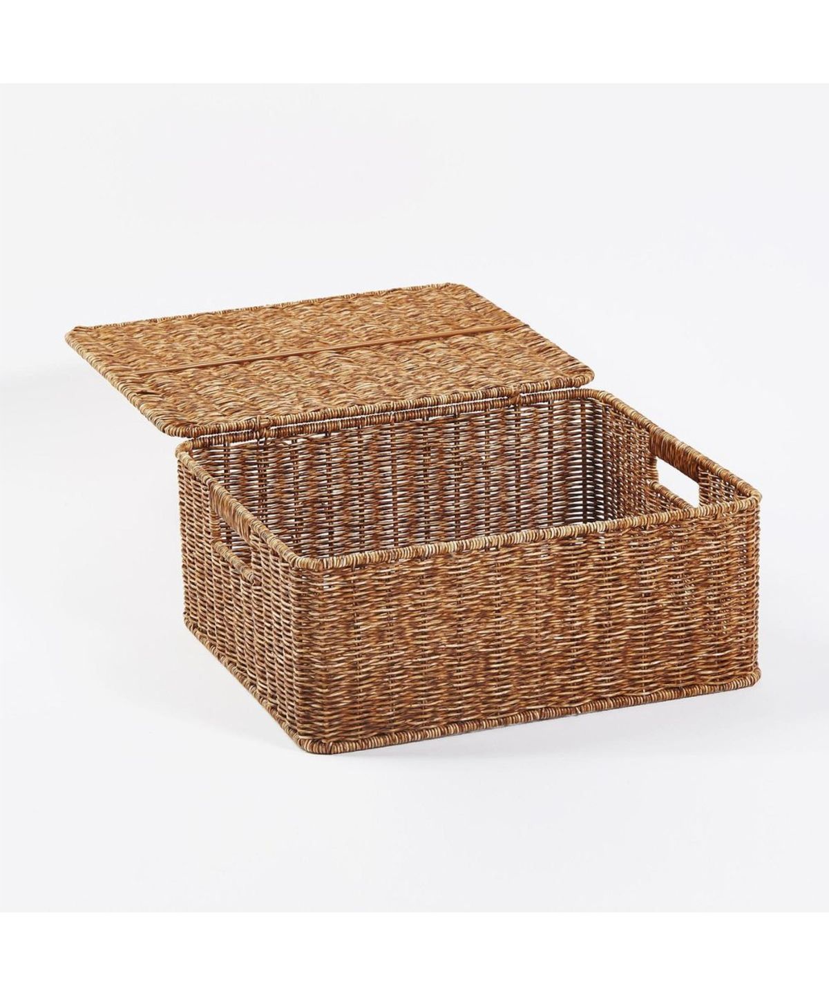 자주(JAJU) 데일리 수납 바스켓 40x34x16cm 뚜껑 내추럴