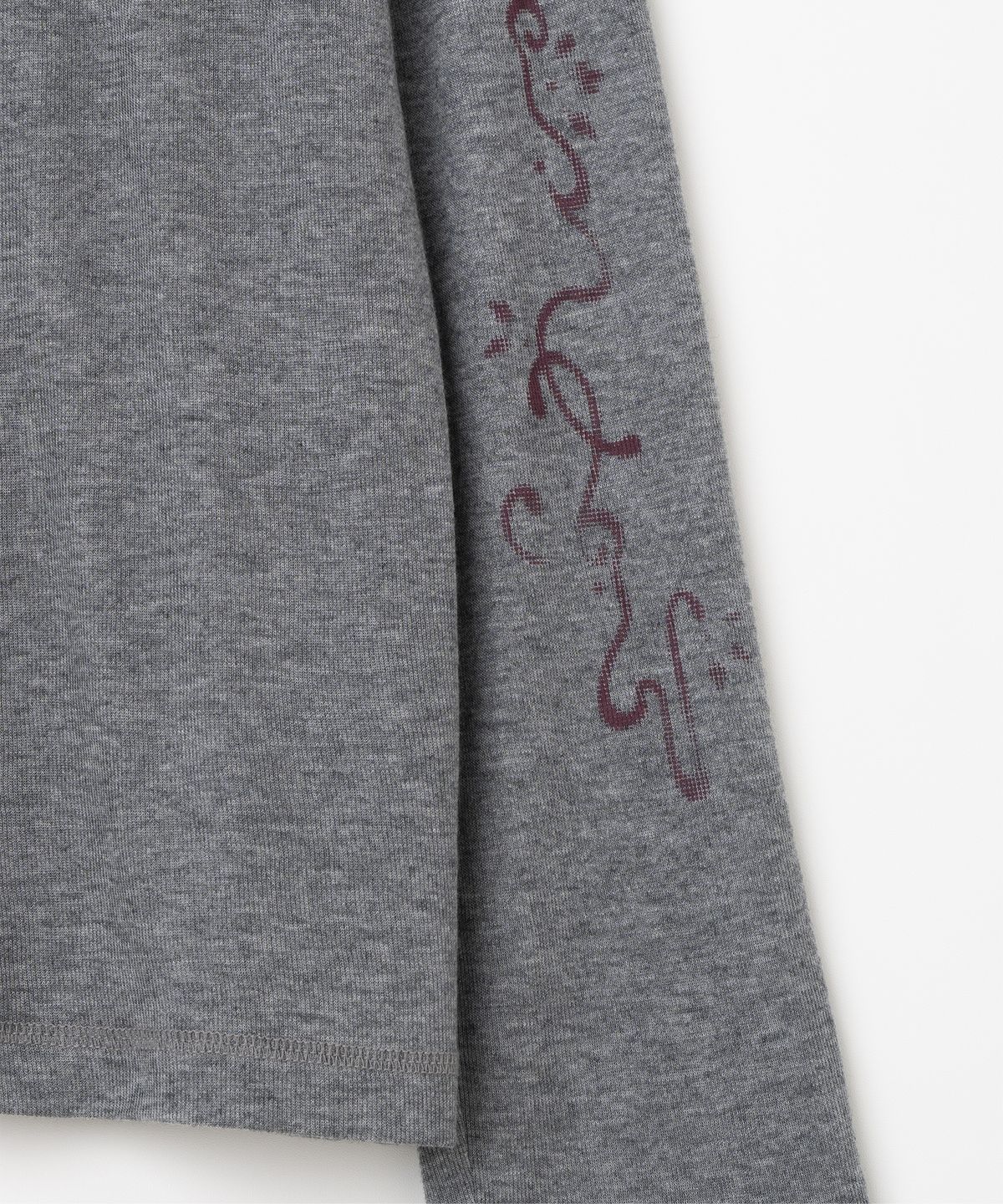 밀로 우먼(MILLO WOMEN) 리브드 타투 롱슬리브 [그레이]