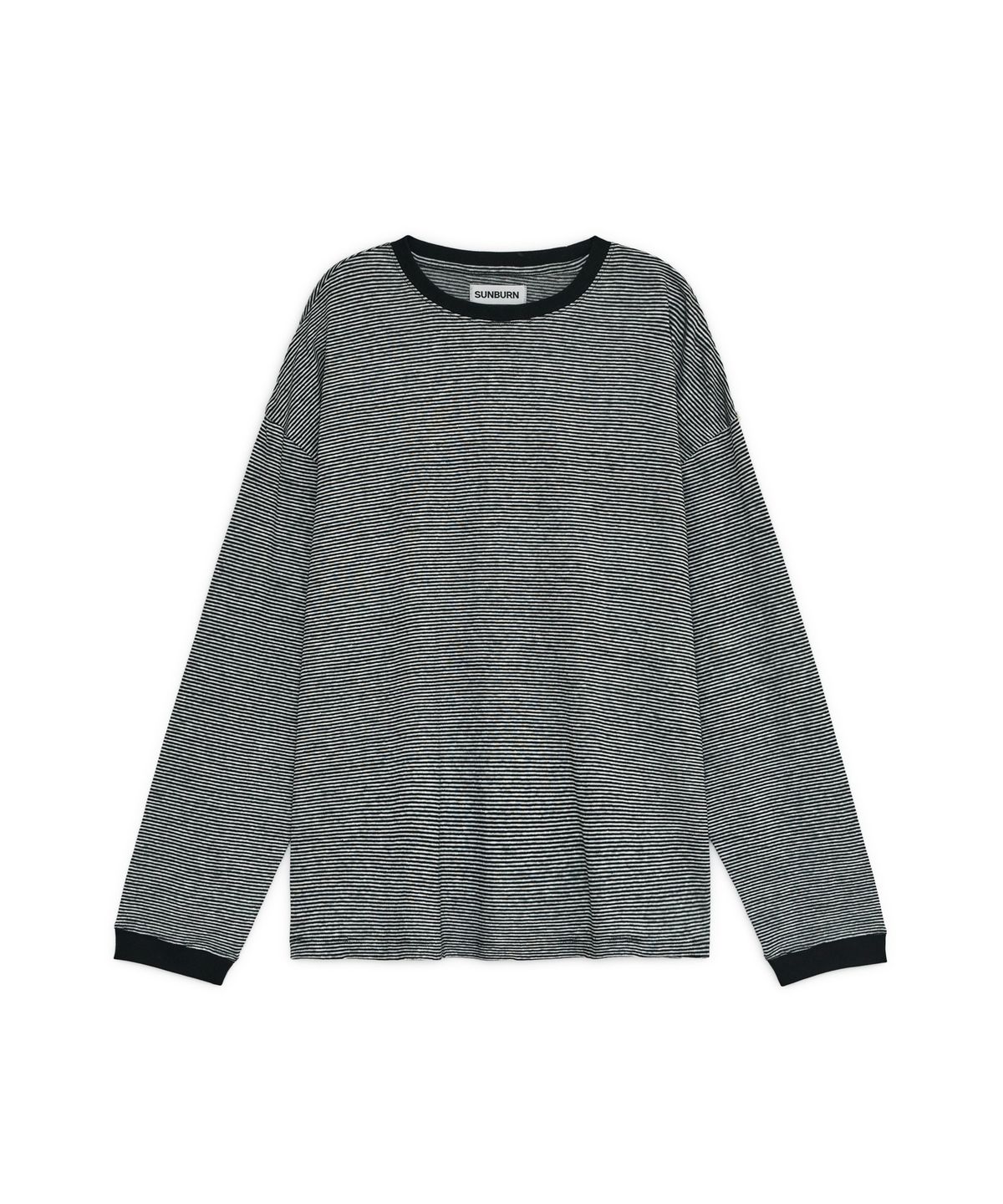 썬번프로젝트(SUNBURNPROJECT) 58 EASY LONG SLEEVE TOP, BLACK