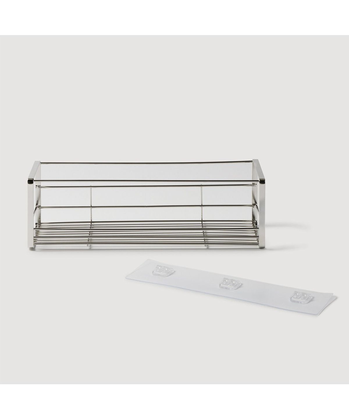 자주(JAJU) 간편 부착 스테인리스 와이어 선반 깊은형 38CM