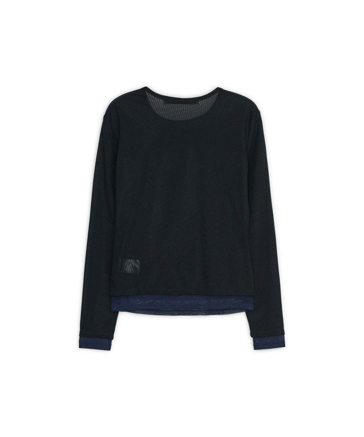 썬번프로젝트(SUNBURNPROJECT) MESH LAYERED LONG SLEEVE TOP, BLACK