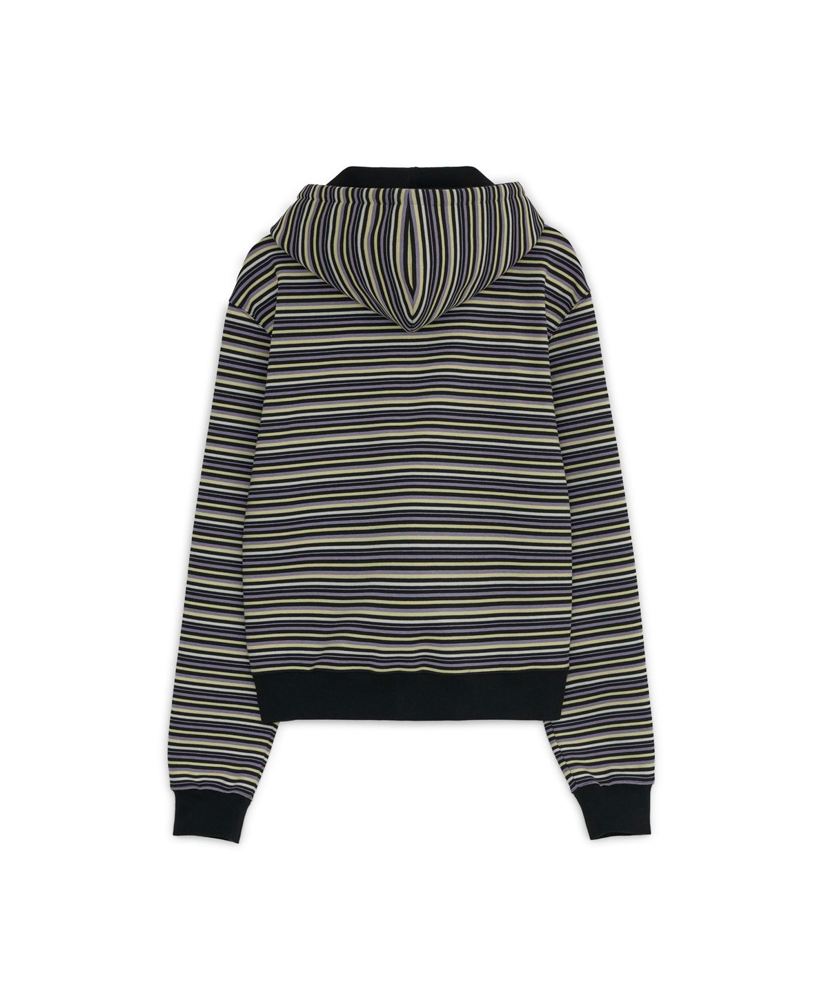 썬번프로젝트(SUNBURNPROJECT) STRIPE FLAP POCKET HOODIE ZIP-UP, BLACK