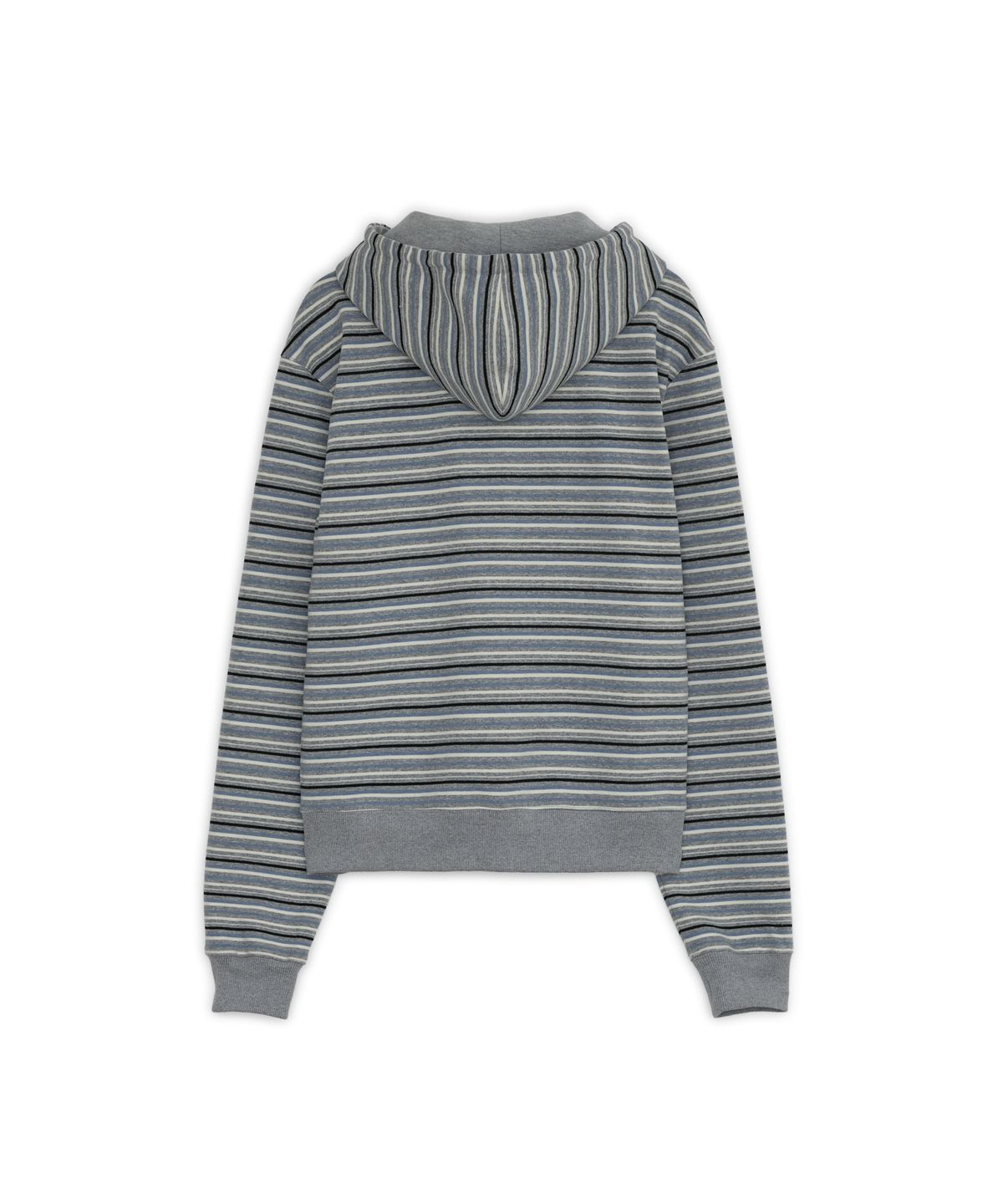 썬번프로젝트(SUNBURNPROJECT) STRIPE FLAP POCKET HOODIE ZIP-UP, GRAY