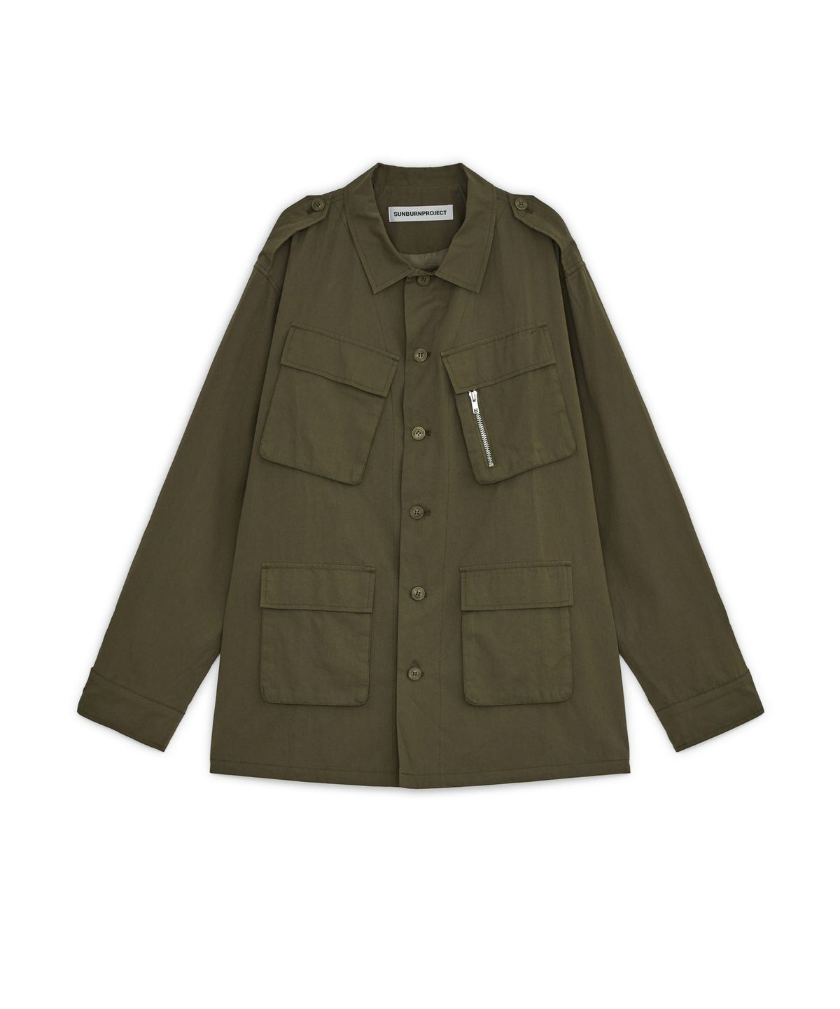 썬번프로젝트(SUNBURNPROJECT) LOOSE FIT SAFARI JACKET, KHAKI