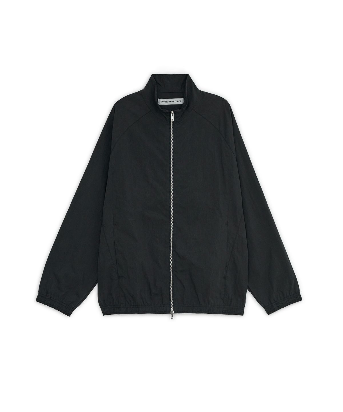 썬번프로젝트(SUNBURNPROJECT) HIGH NECK OVER FIT WIND JUMPER, BLACK
