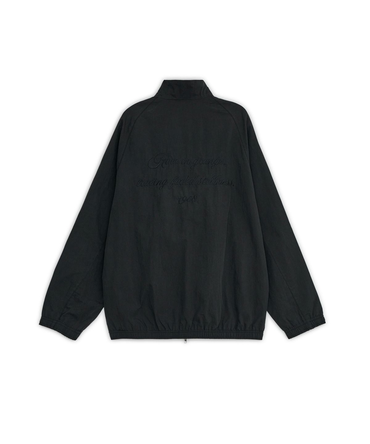 썬번프로젝트(SUNBURNPROJECT) HIGH NECK OVER FIT WIND JUMPER, BLACK