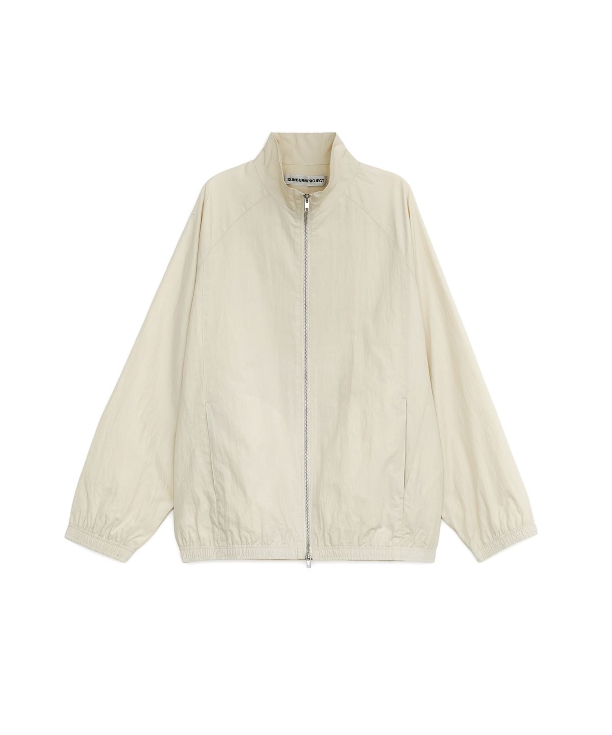 썬번프로젝트(SUNBURNPROJECT) HIGH NECK OVER FIT WIND JUMPER, IVORY