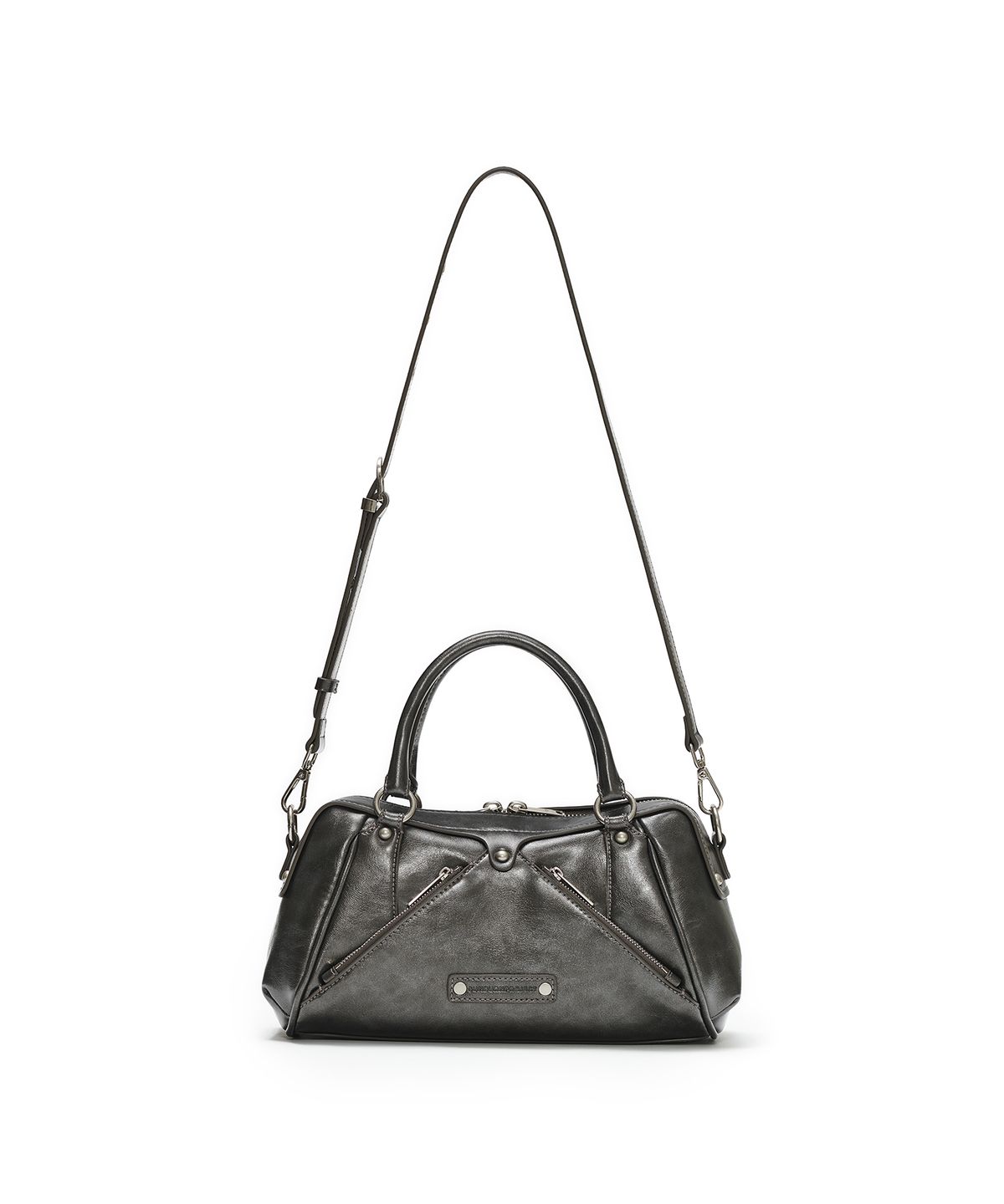 썬번프로젝트(SUNBURNPROJECT) FAUX LEATHER MINI M.O.S BAG, METAL