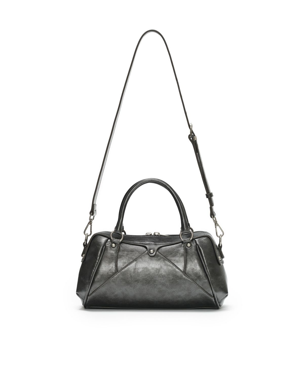 썬번프로젝트(SUNBURNPROJECT) FAUX LEATHER MINI M.O.S BAG, METAL