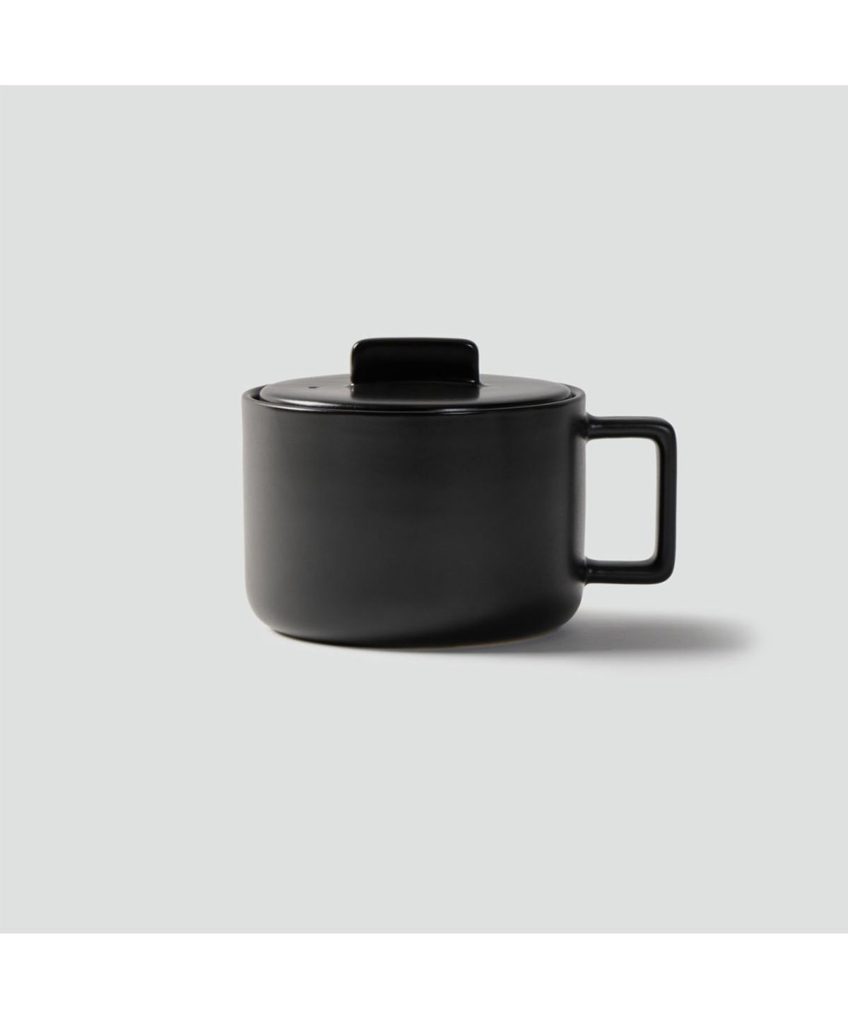 자주(JAJU) 전자레인지용 1인 도자기 밥솥_750ml_블랙