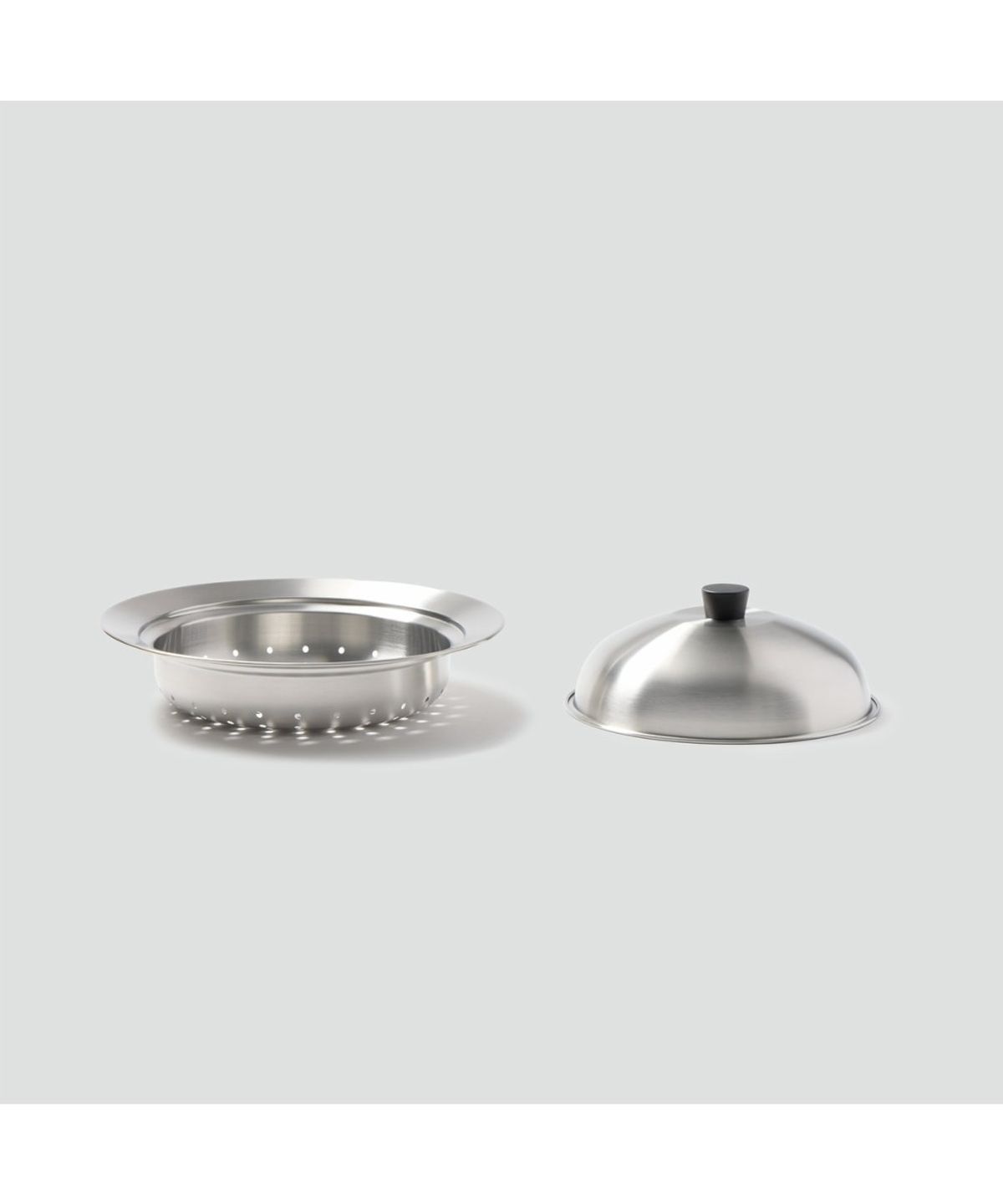 자주(JAJU) 스테인리스 찜기+돔형뚜껑 세트_20-24cm