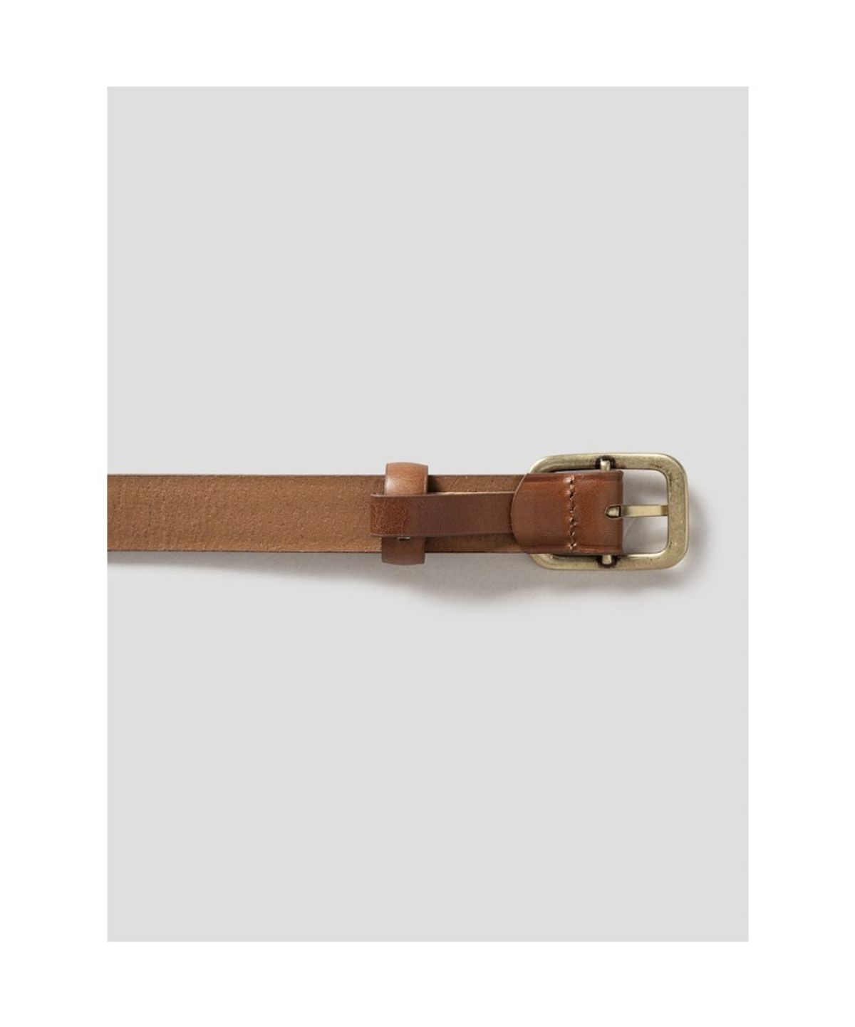 빈폴 액세서리(BEANPOLE ACCESSORY) 여성 슬림 캐주얼 버클 벨트  브릭