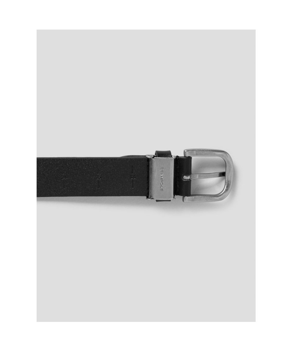 빈폴 액세서리(BEANPOLE ACCESSORY) 통가죽 캐주얼 버클 벨트  블랙