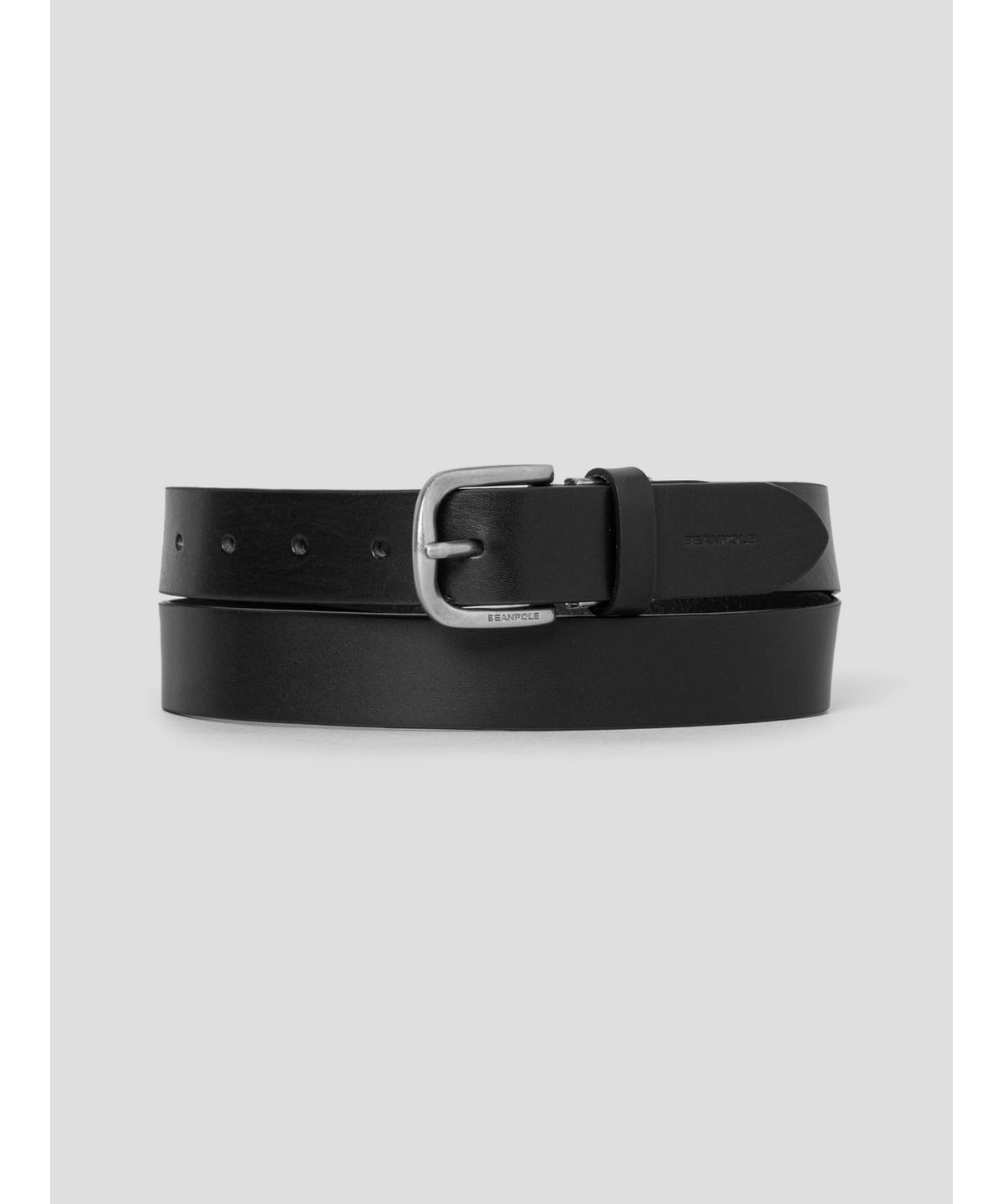 빈폴 액세서리(BEANPOLE ACCESSORY) 통가죽 캐주얼 버클 벨트  블랙
