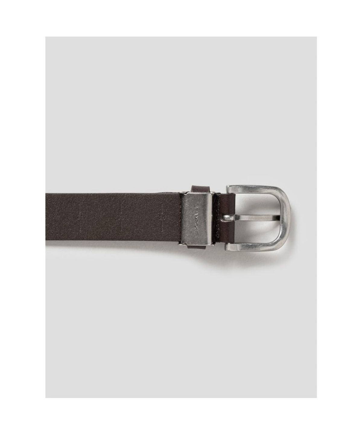 빈폴 액세서리(BEANPOLE ACCESSORY) 통가죽 캐주얼 버클 벨트  브라운