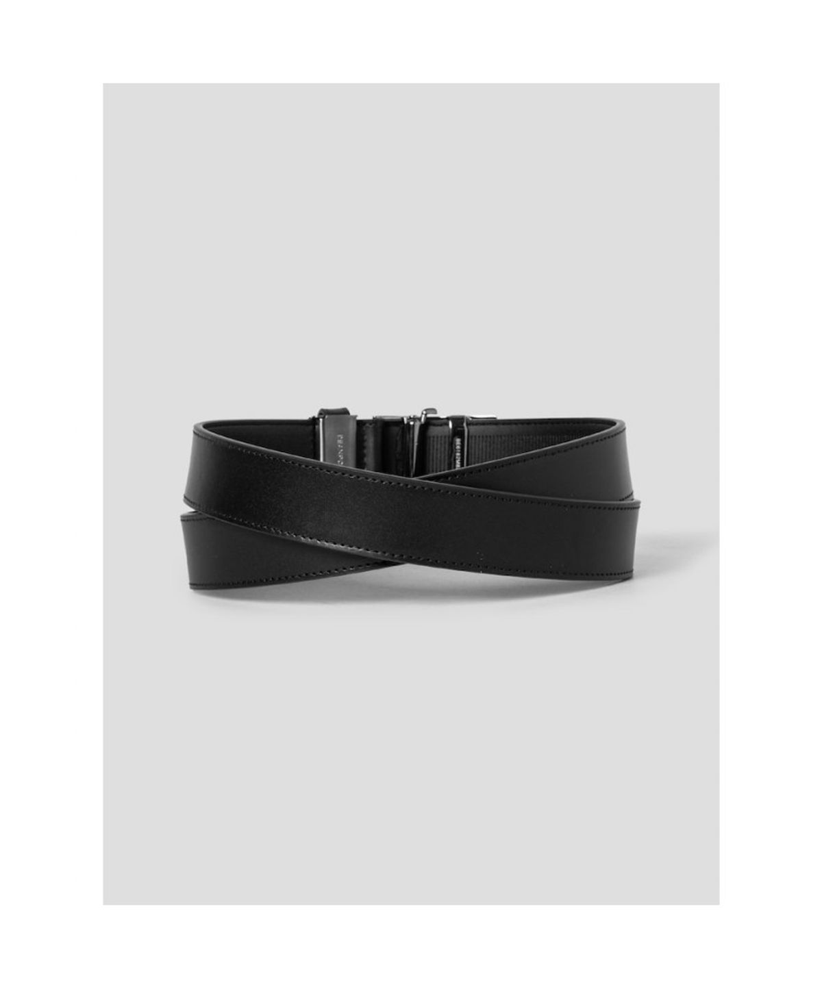 빈폴 액세서리(BEANPOLE ACCESSORY) 흑착 빈폴 로고 자동 버클 벨트  블랙