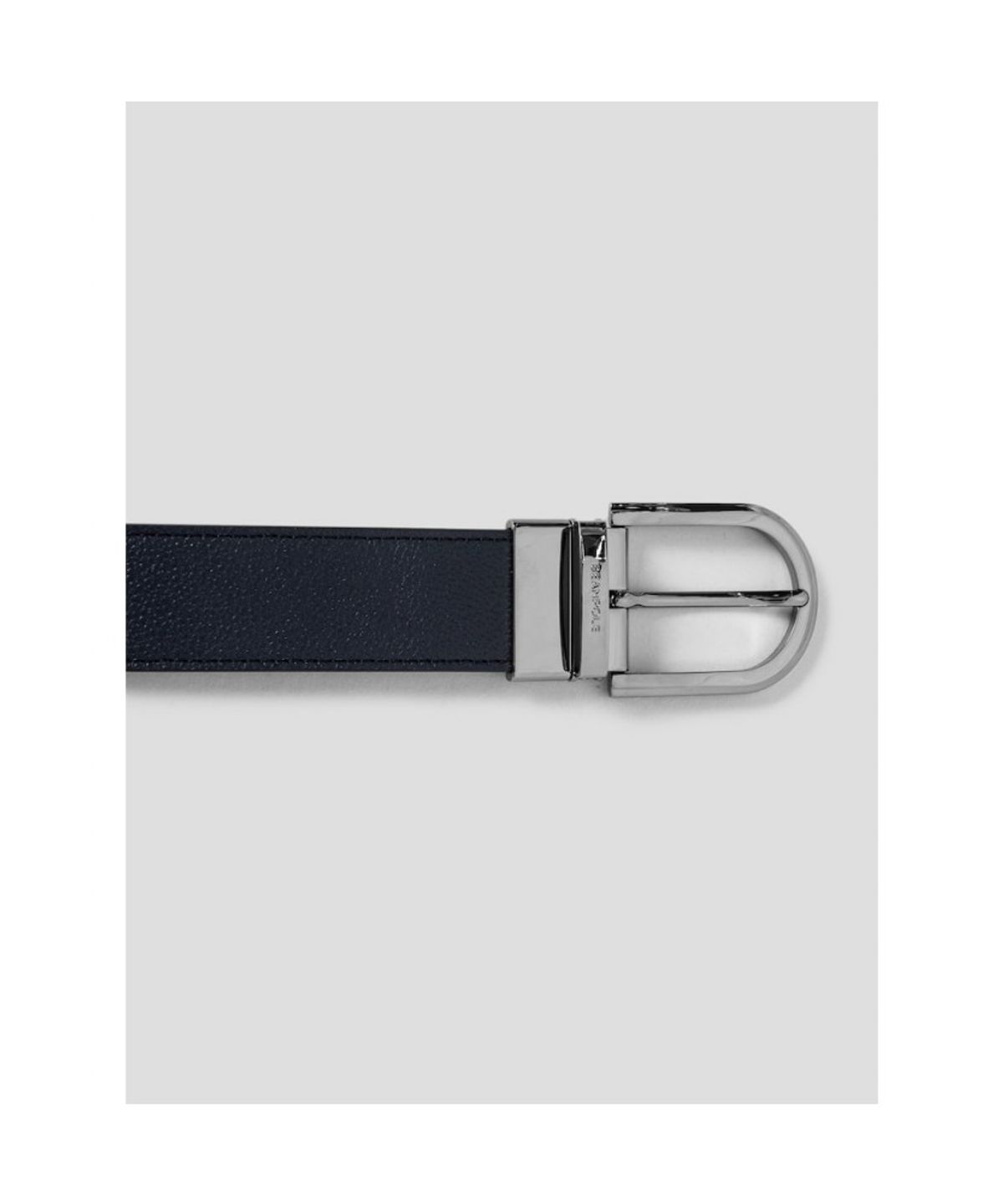 빈폴 액세서리(BEANPOLE ACCESSORY) 리버시블 라운드 유광 버클 벨트  네이비