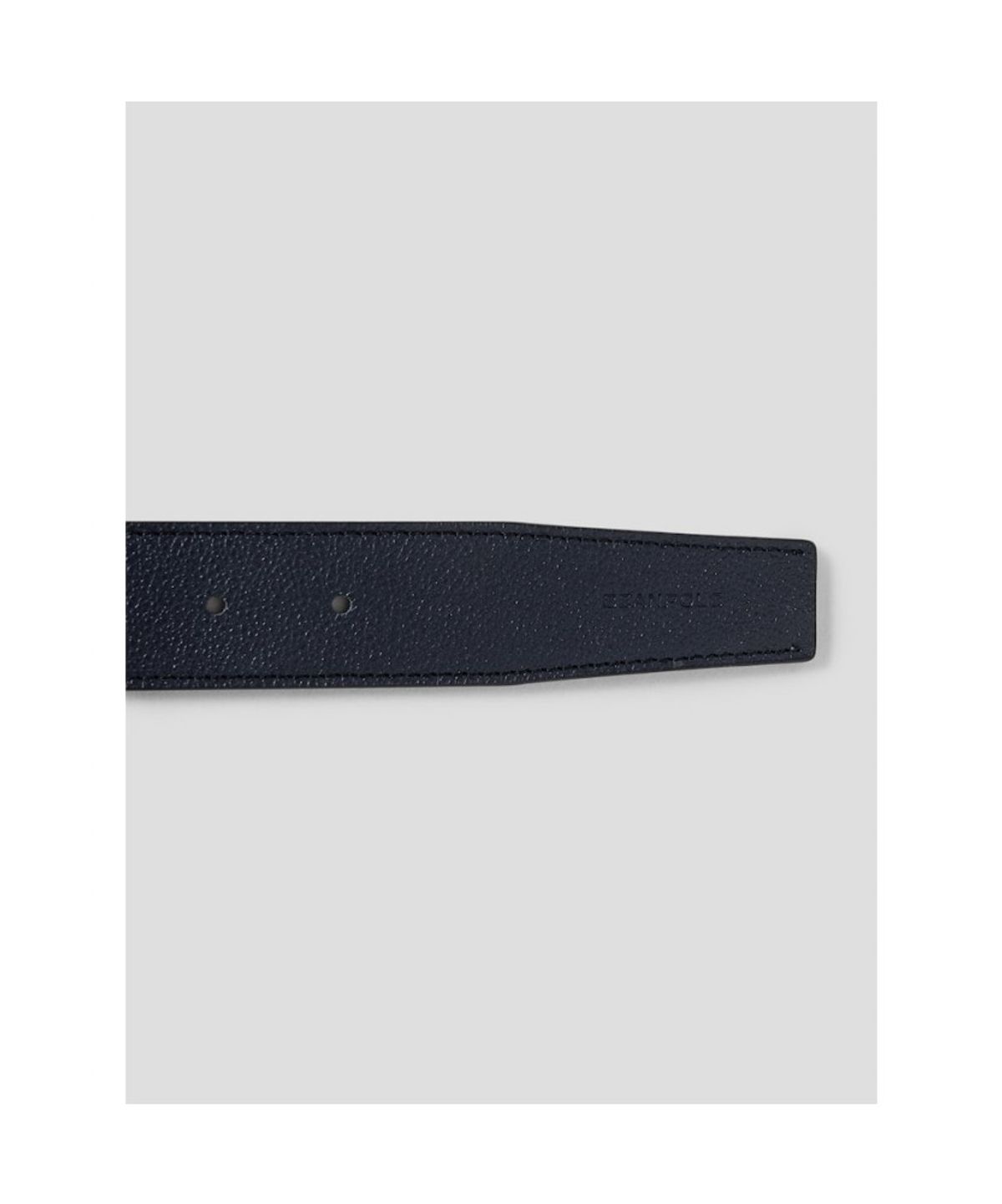 빈폴 액세서리(BEANPOLE ACCESSORY) 리버시블 라운드 유광 버클 벨트  네이비