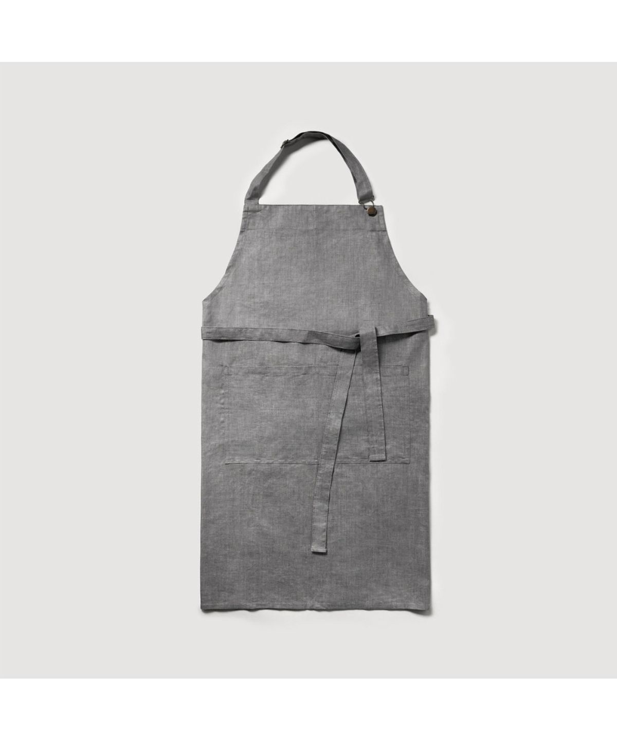 자주(JAJU) 발수 리넨 블렌드 앞치마_90_그레이