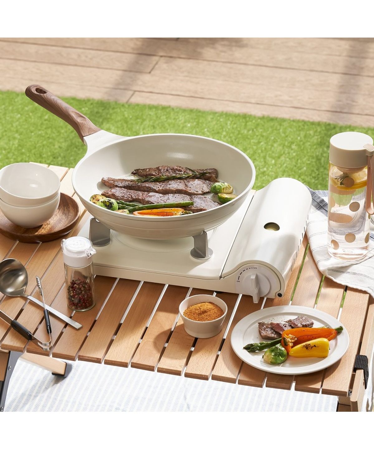 자주(JAJU) 자주 쓰는 슬림가스버너_아이보리