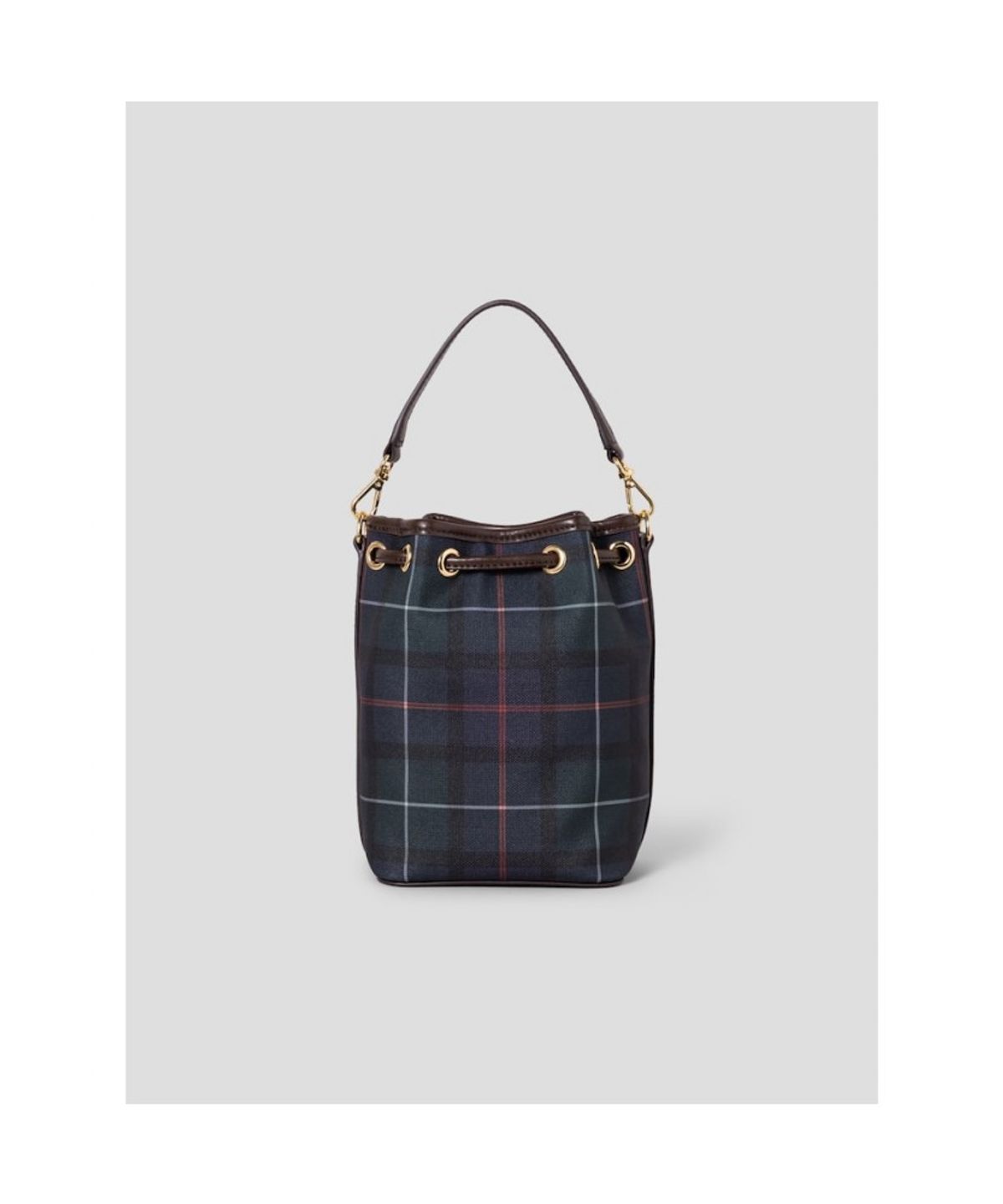 빈폴 액세서리(BEANPOLE ACCESSORY) 코어체크 PVC 드로우스트링백  그린