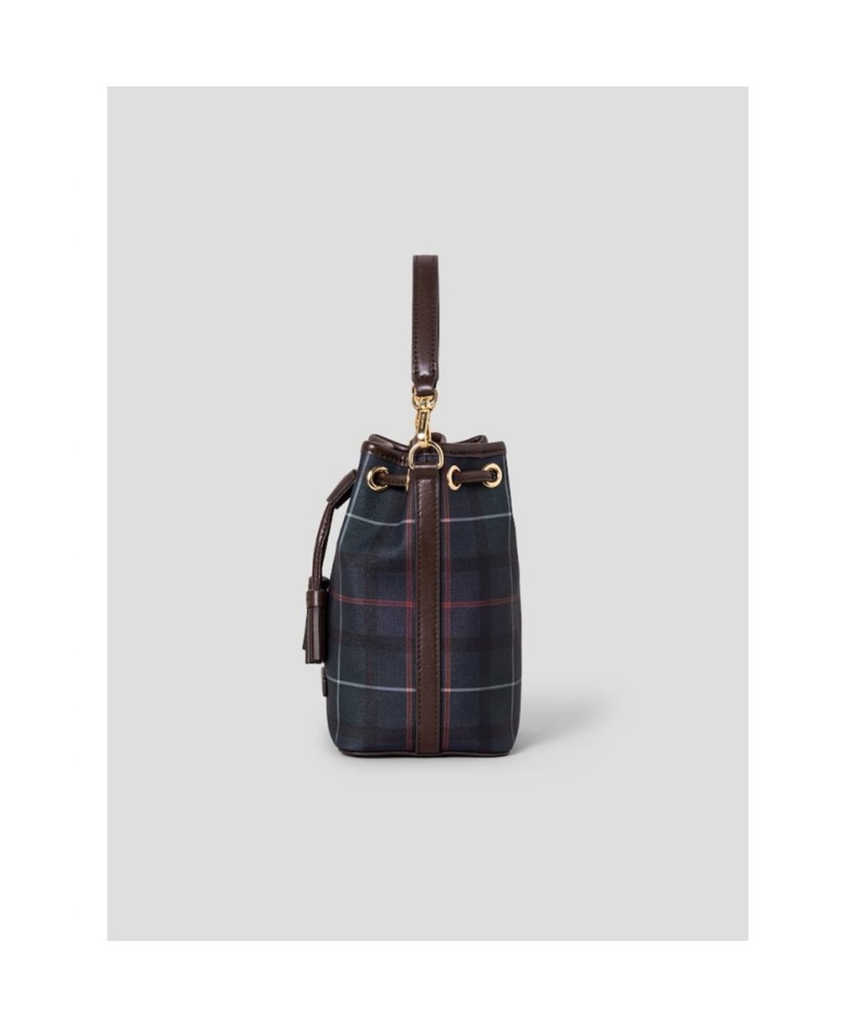 빈폴 액세서리(BEANPOLE ACCESSORY) 코어체크 PVC 드로우스트링백  그린
