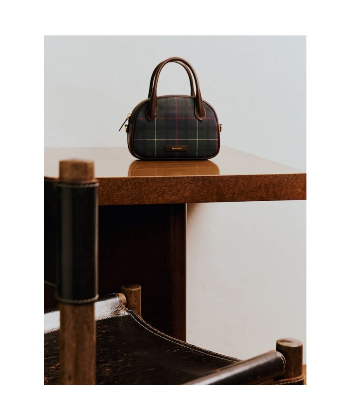 빈폴 액세서리(BEANPOLE ACCESSORY) 코어체크 PVC 탑지퍼 토트백  그린