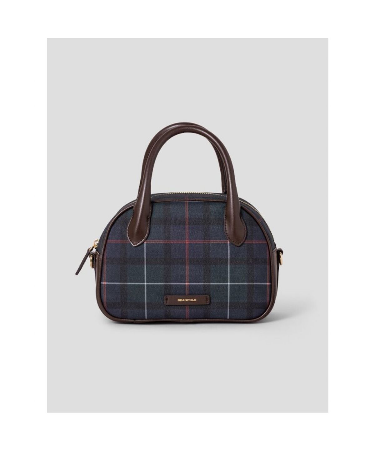 빈폴 액세서리(BEANPOLE ACCESSORY) 코어체크 PVC 탑지퍼 토트백  그린