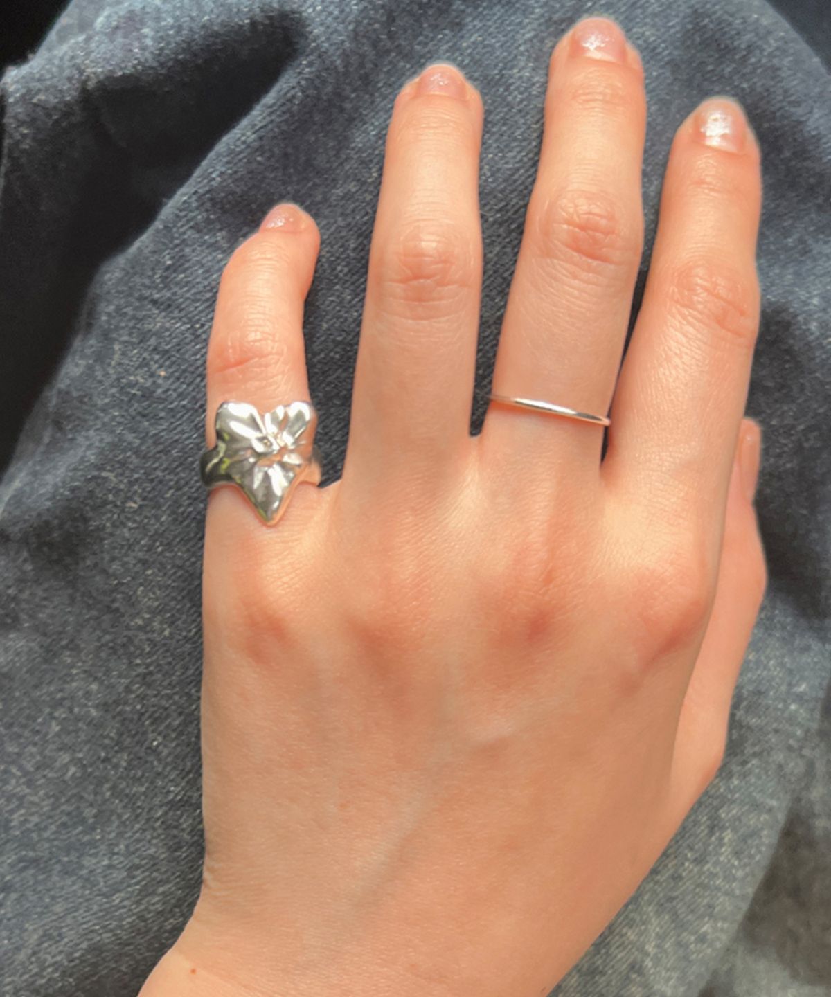 시에가하우스(SIEGA HOUSE) HEART SHIR RING (GLOSSY)