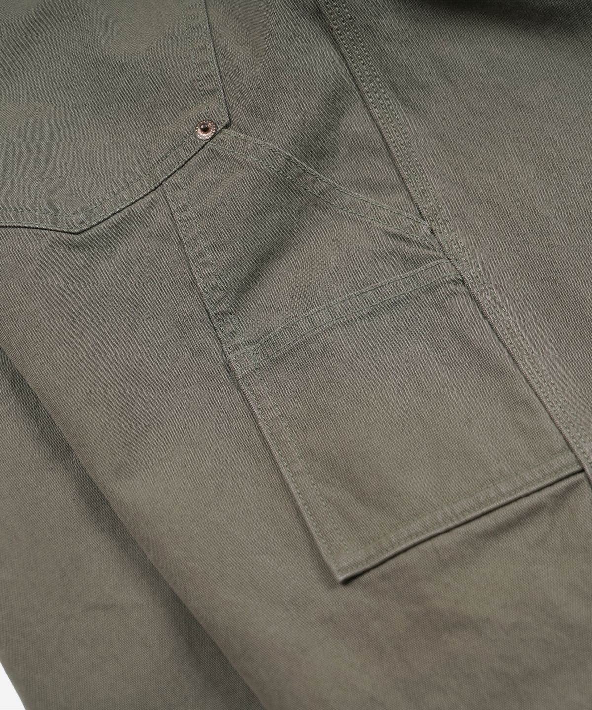 프리즘웍스(FRIZMWORKS) CN ESSENTIAL WORK PANTS _ OLIVE GRAY