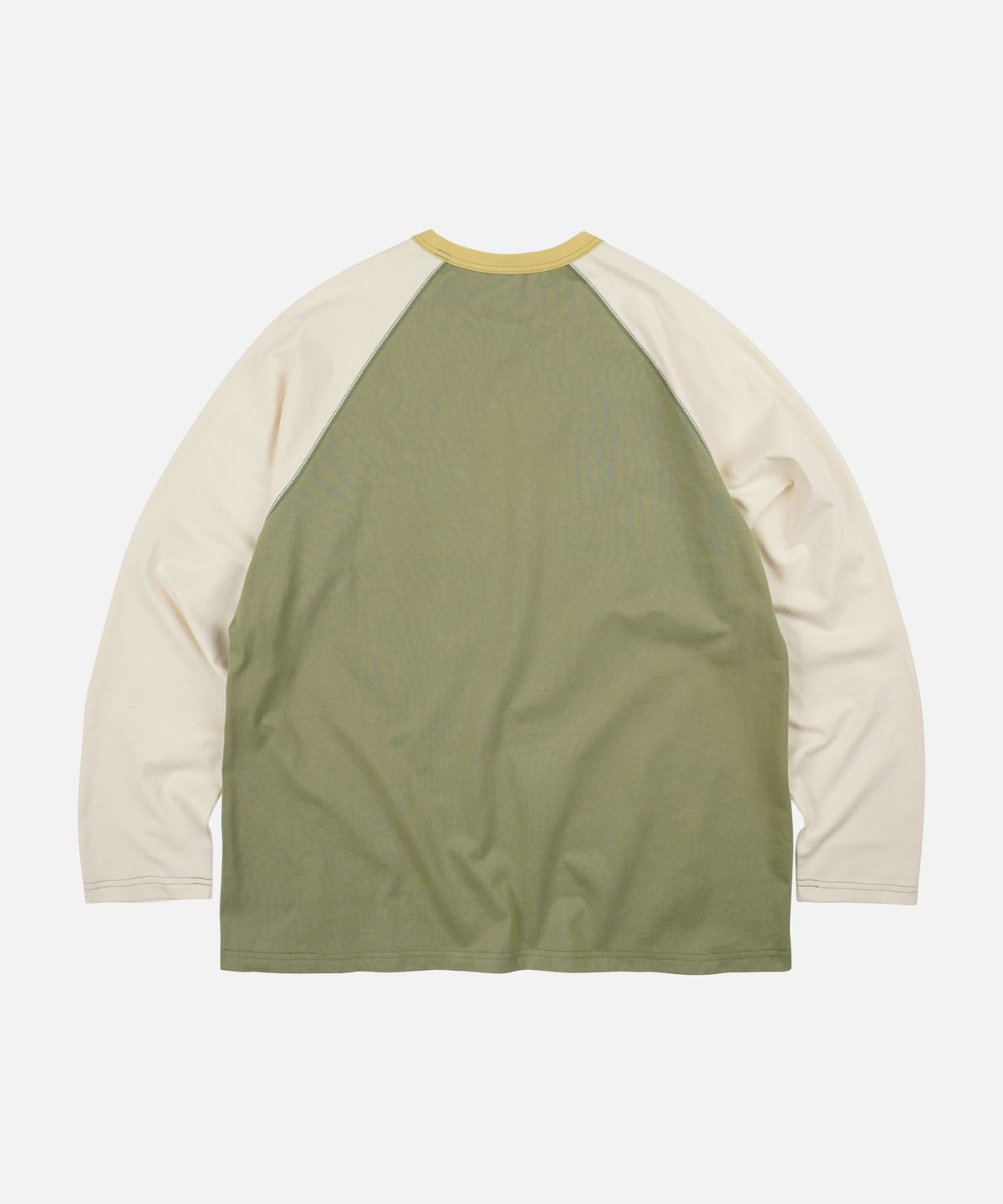 프리즘웍스(FRIZMWORKS) COLOR BLOCK RAGLAN TEE _ OLIVE