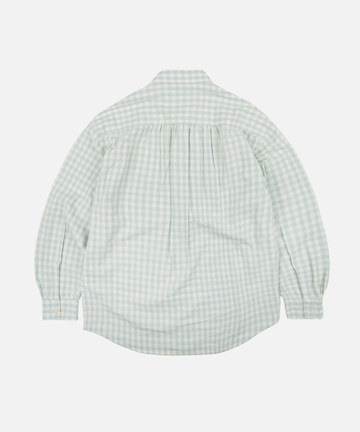 프리즘웍스(FRIZMWORKS) MELANGE CHECK WORK SHIRT _ PALE GREEN