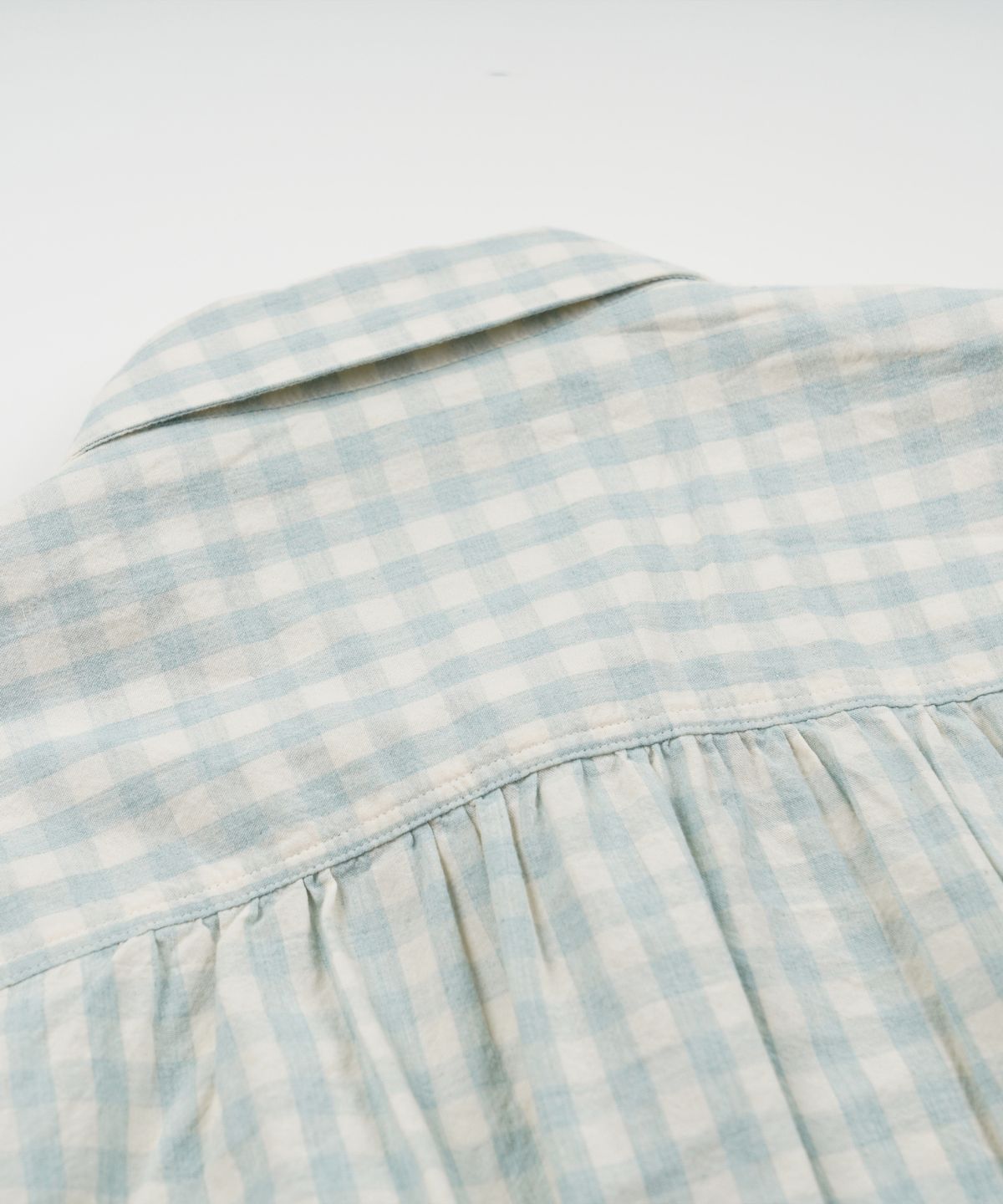프리즘웍스(FRIZMWORKS) MELANGE CHECK WORK SHIRT _ PALE GREEN