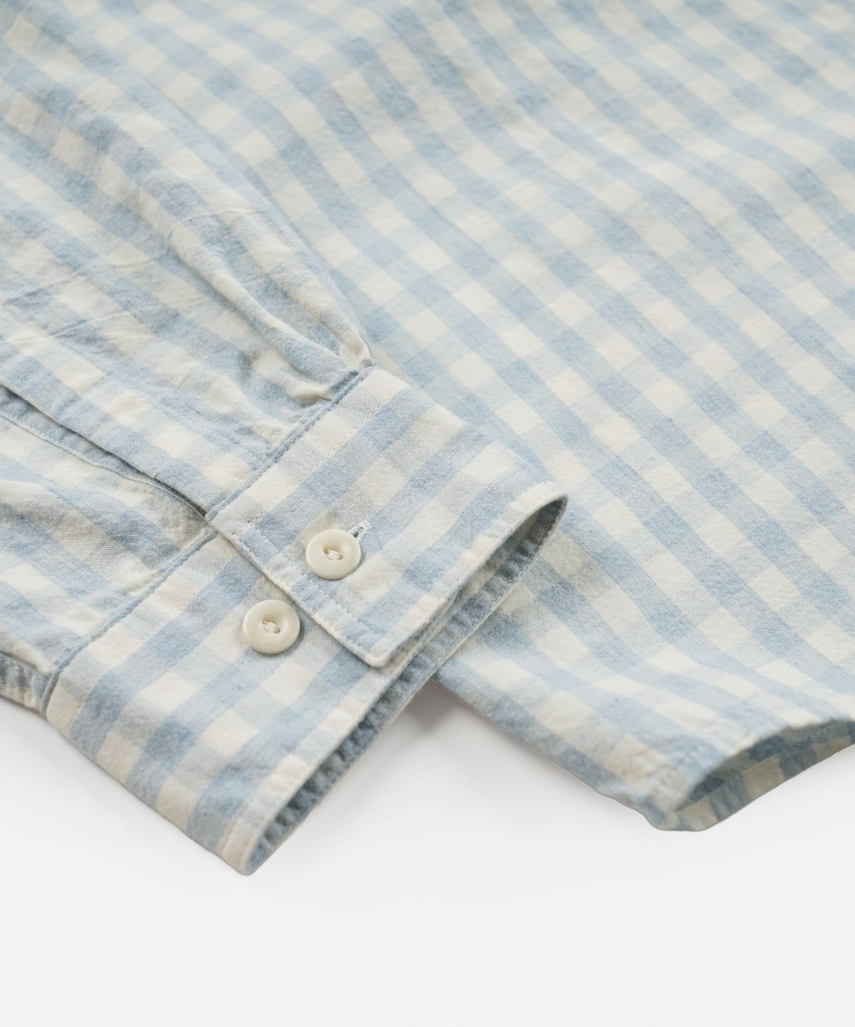프리즘웍스(FRIZMWORKS) MELANGE CHECK WORK SHIRT _ SKY