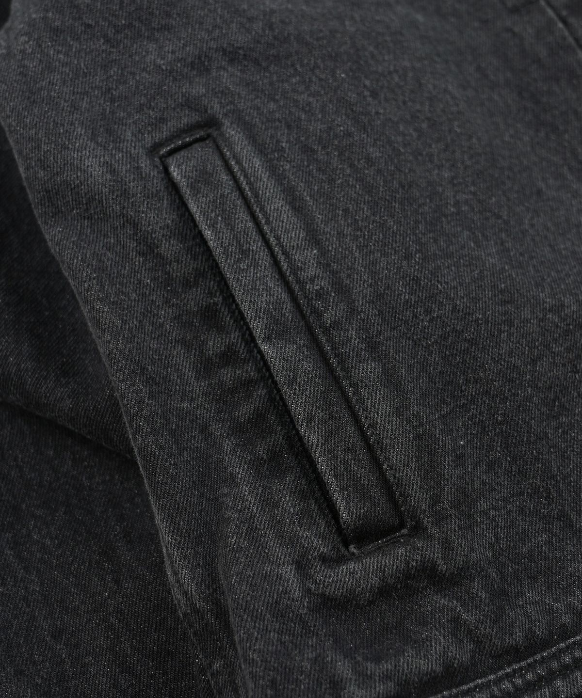 프리즘웍스(FRIZMWORKS) WASHED DENIM TRUCKER JACKET _ BLACK