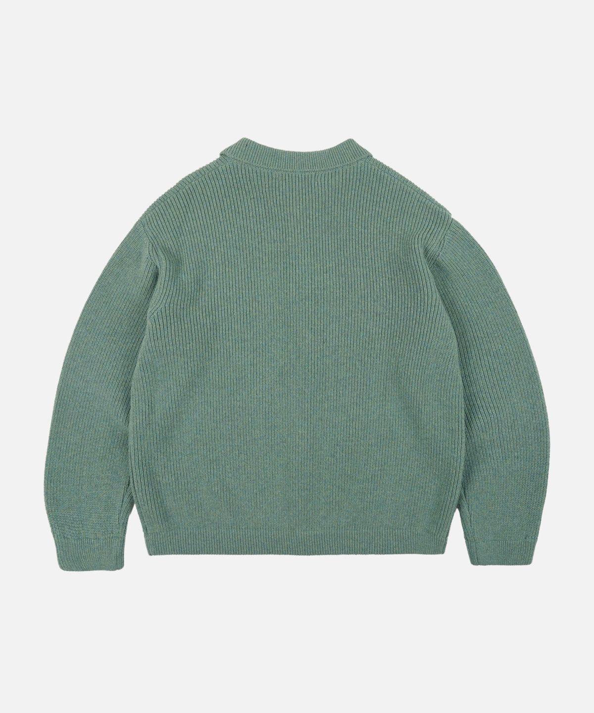 프리즘웍스(FRIZMWORKS) ULTRA HEAVYWEIGHT COLLAR CARDIGAN _ JADE GREEN