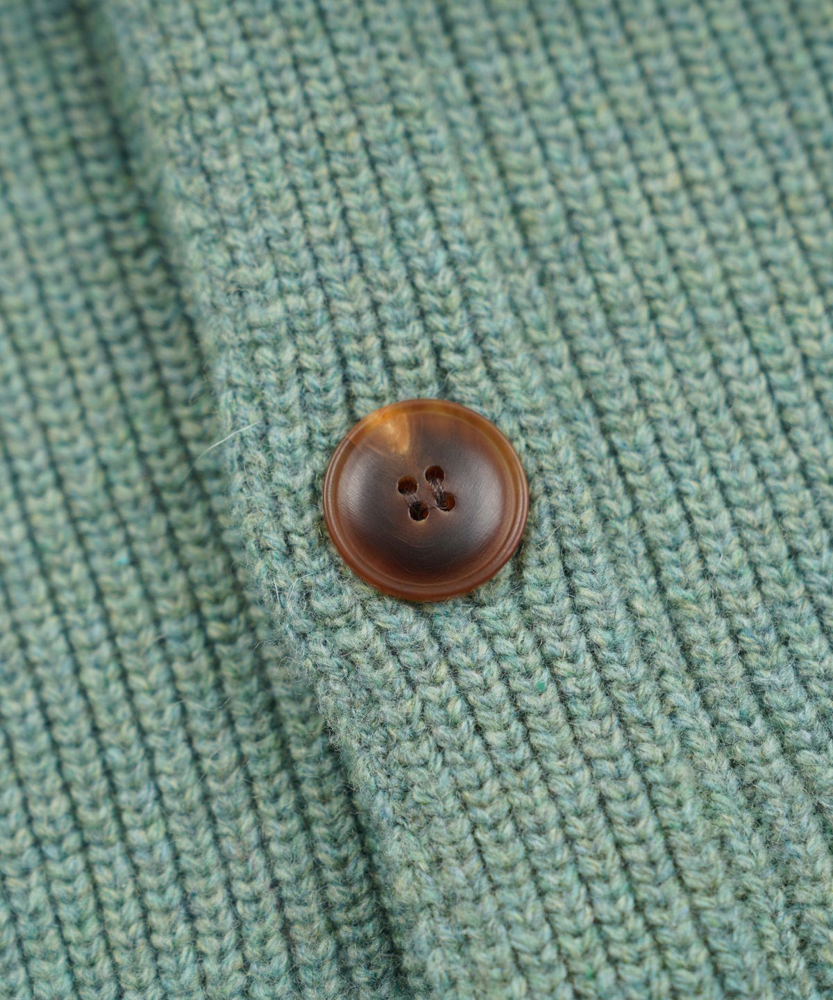 프리즘웍스(FRIZMWORKS) ULTRA HEAVYWEIGHT COLLAR CARDIGAN _ JADE GREEN