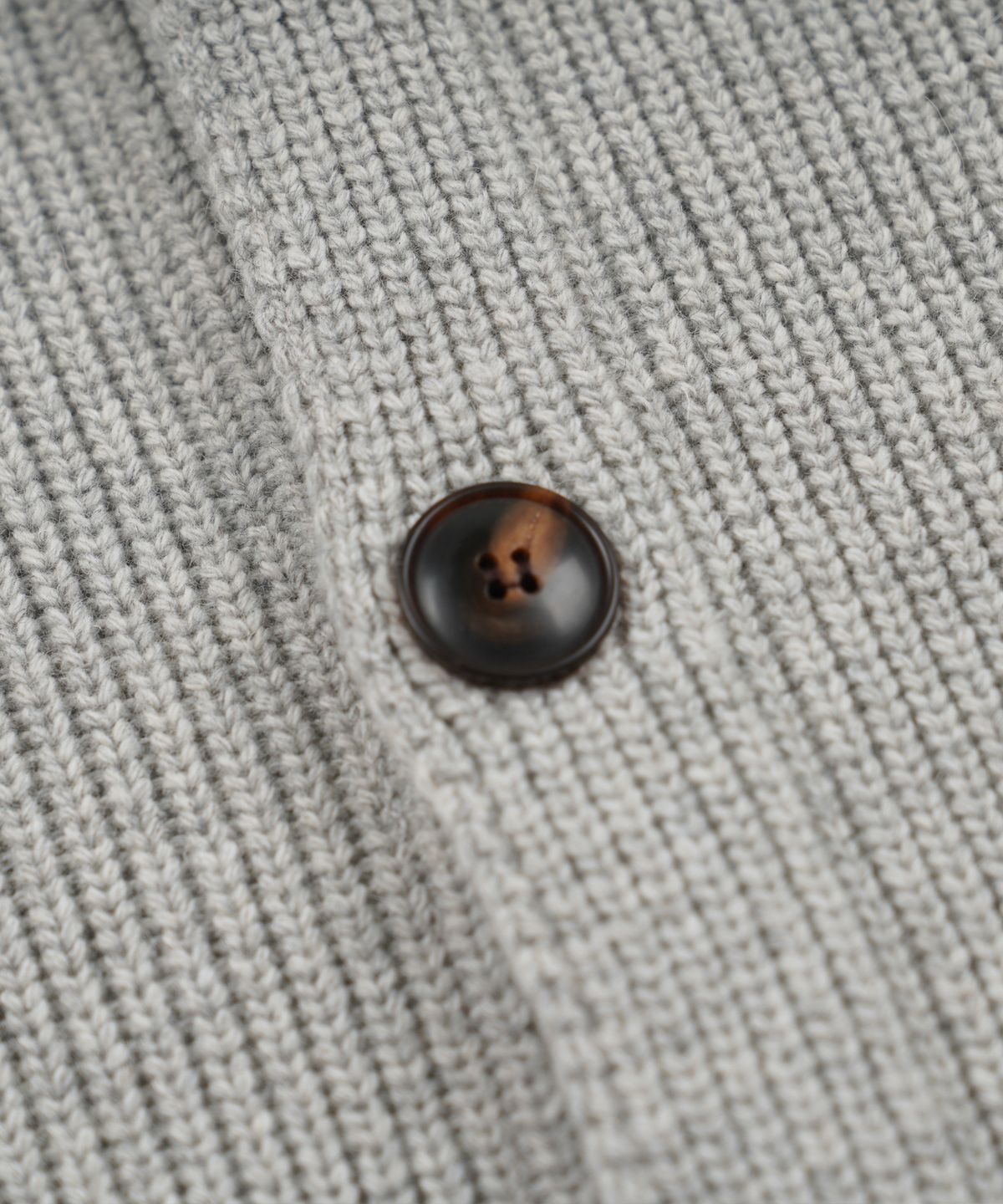 프리즘웍스(FRIZMWORKS) ULTRA HEAVYWEIGHT COLLAR CARDIGAN _ LIGHT GRAY