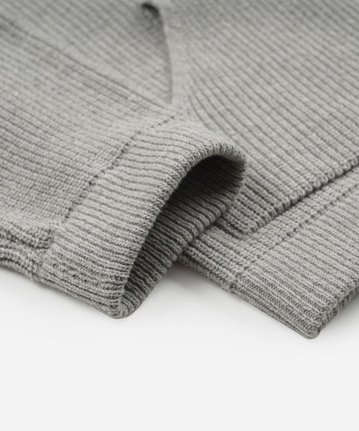 프리즘웍스(FRIZMWORKS) ULTRA HEAVYWEIGHT COLLAR CARDIGAN _ LIGHT GRAY