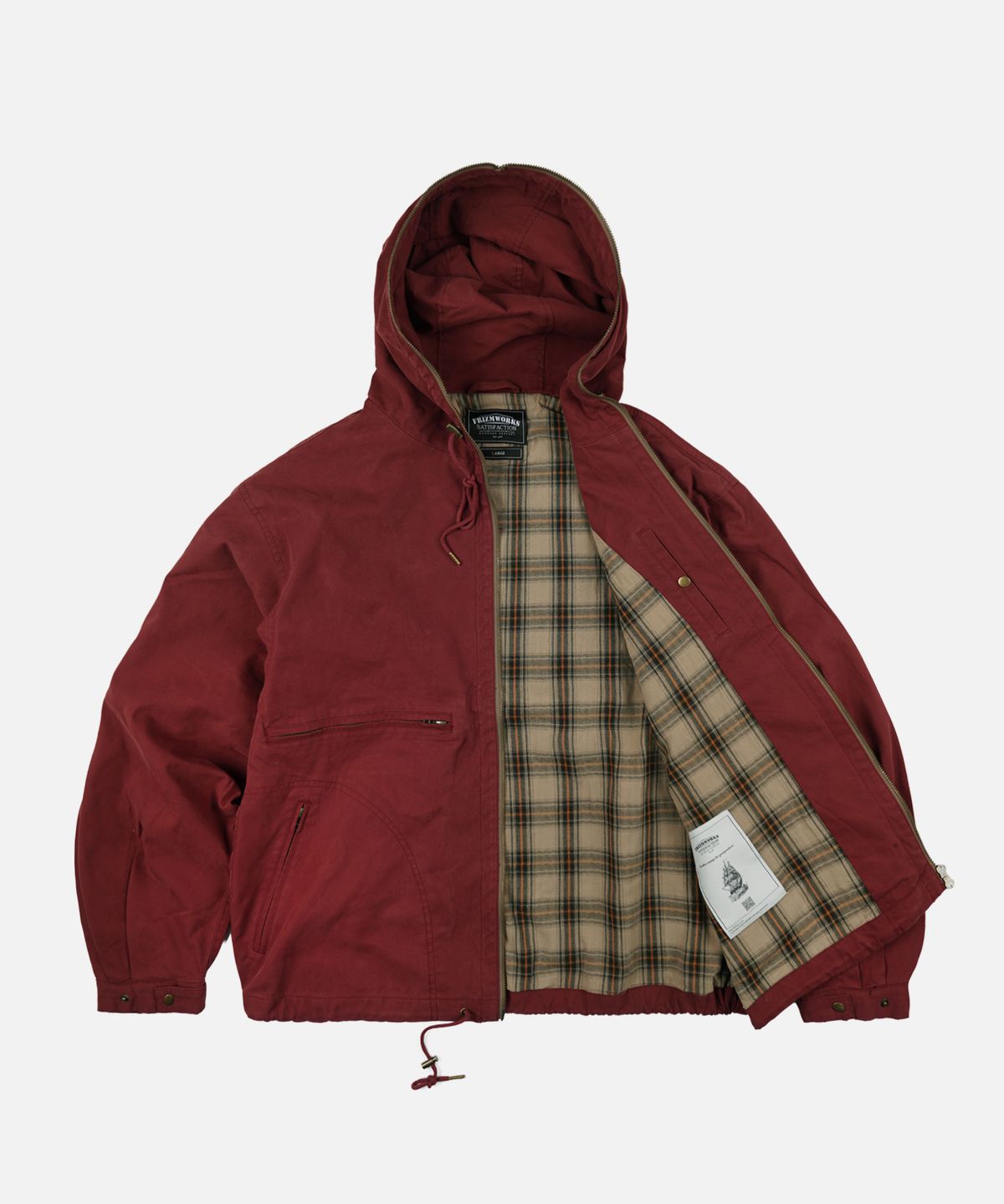 프리즘웍스(FRIZMWORKS) SAILING HOODED PARKA _ RED