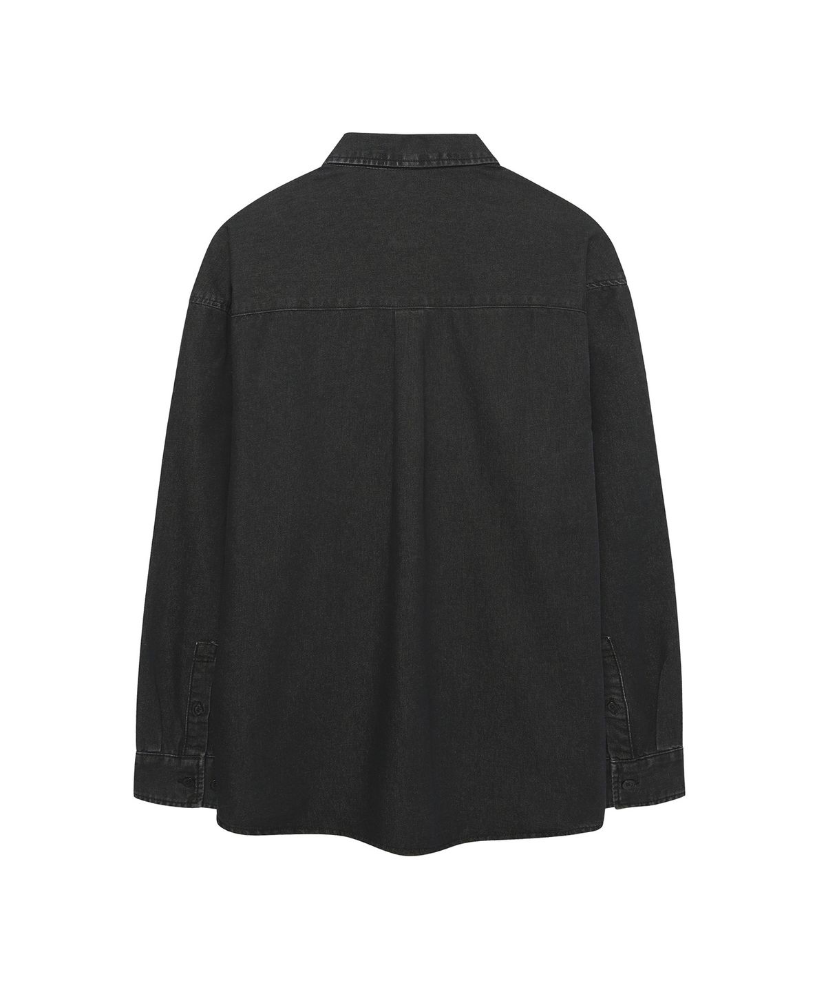 슈퍼드라이(SUPERDRY) 포켓 데님 셔츠 블랙 SDUIRAQ45BLK