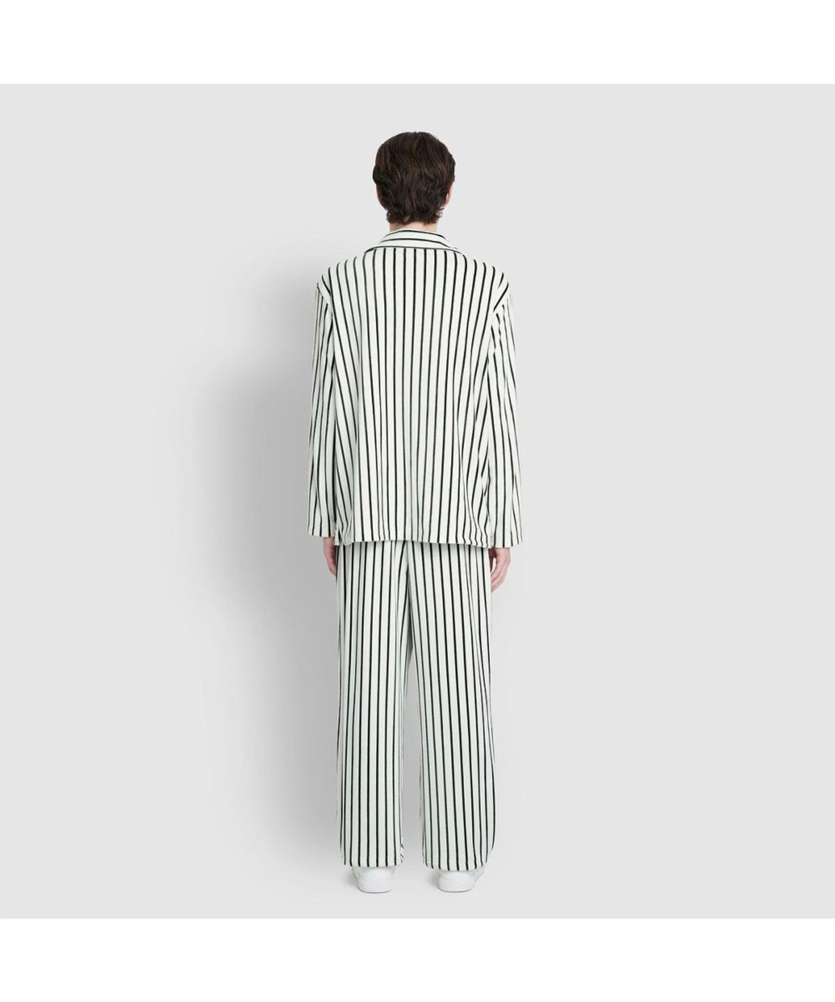 자주(JAJU) 남 밍크 플리스 플랫 카라 파자마 세트_라이트 그린