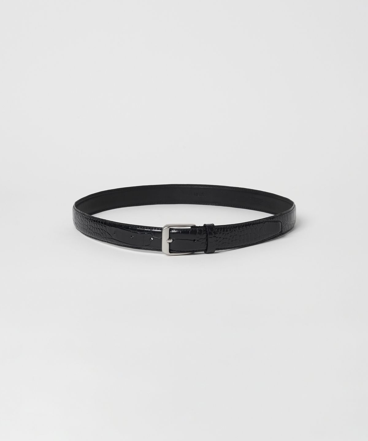 노티아(NOTIA) 30MM CROCODILE ITALIAN LEATHER BELT - 2COLORS