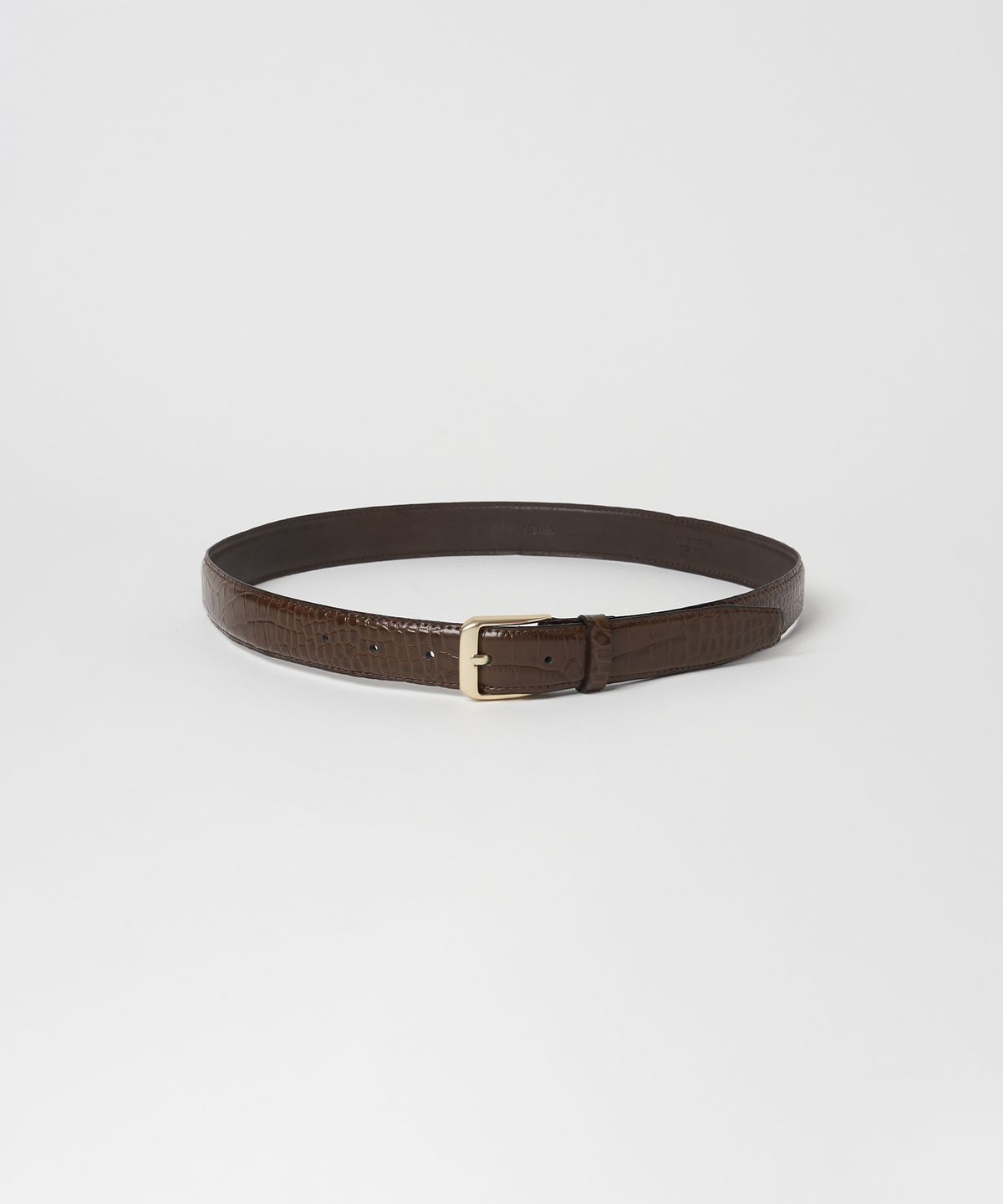 노티아(NOTIA) 30MM CROCODILE ITALIAN LEATHER BELT - 2COLORS