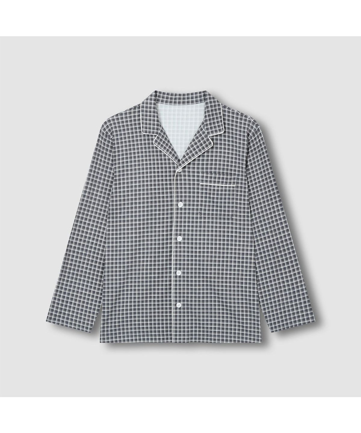 자주(JAJU) 남 피치스킨 10부 파자마 세트_다크 차콜