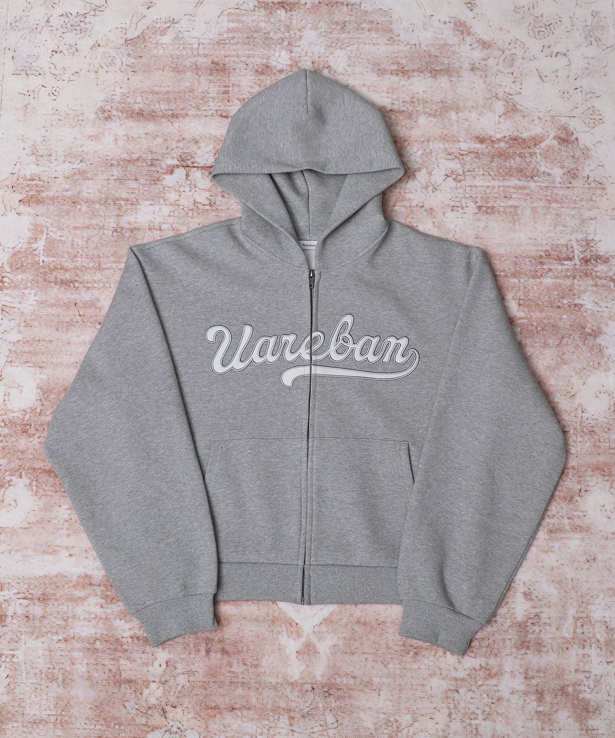 아르반(AREUBAN) UAREBAN 크롭 후드집업_퓨어 그레이