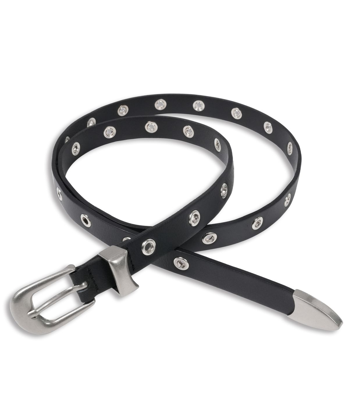 도프셉(DOFFSEPT) Simple Eyelet Belt in Black