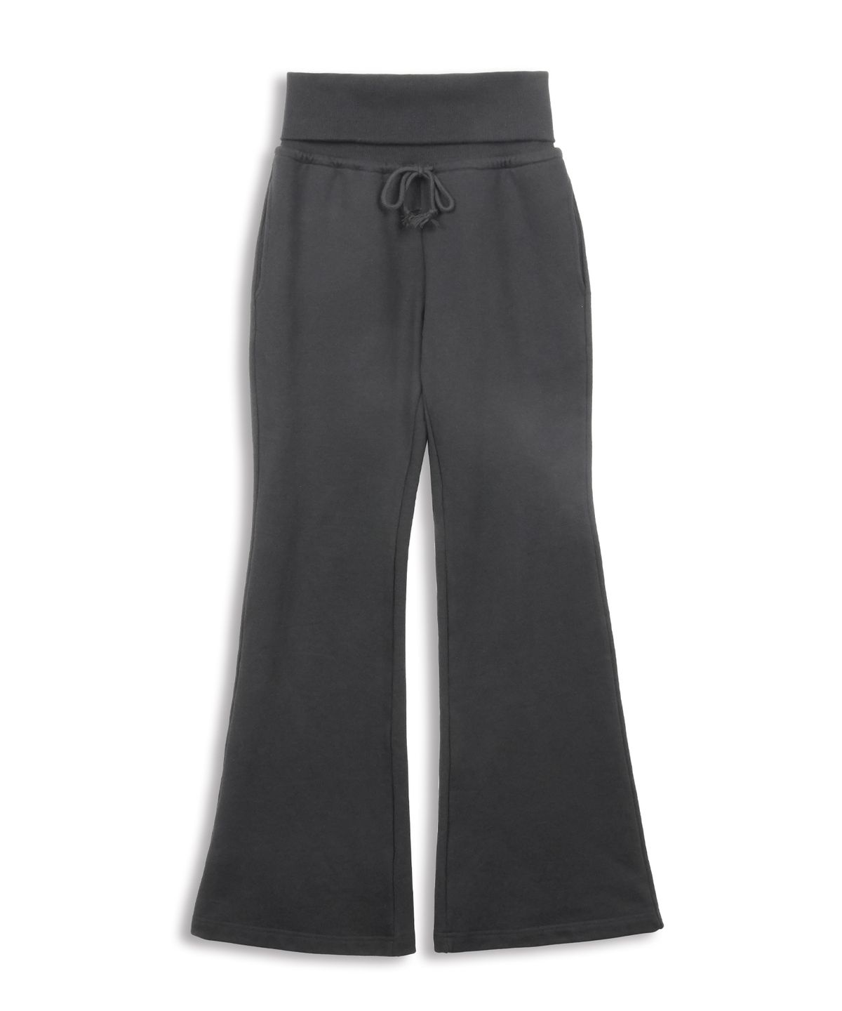 도프셉(DOFFSEPT) Rib Bootcut Sweat Pants in Charcoal